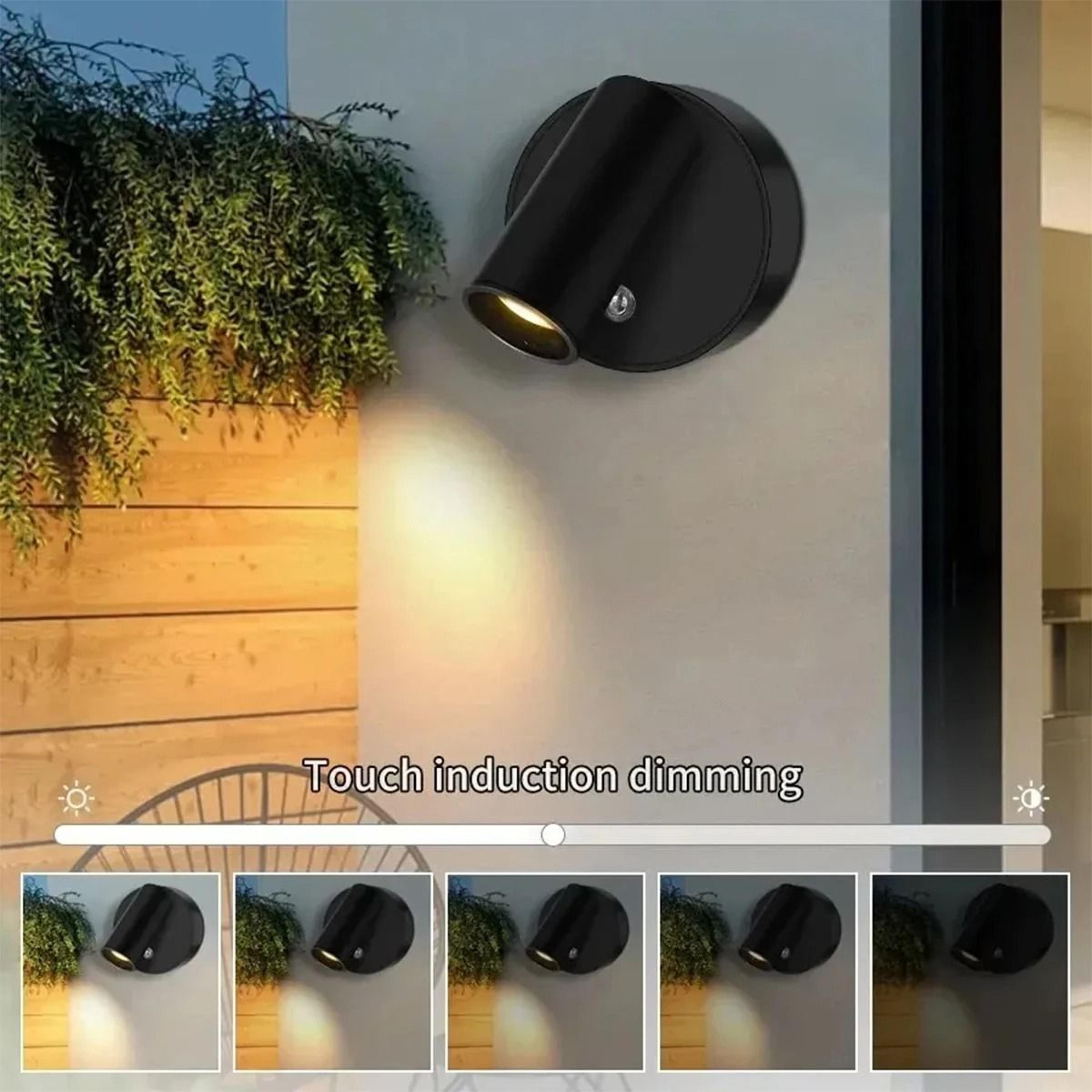 Dual Head Rechargeable Wall Light With Remote Control 5