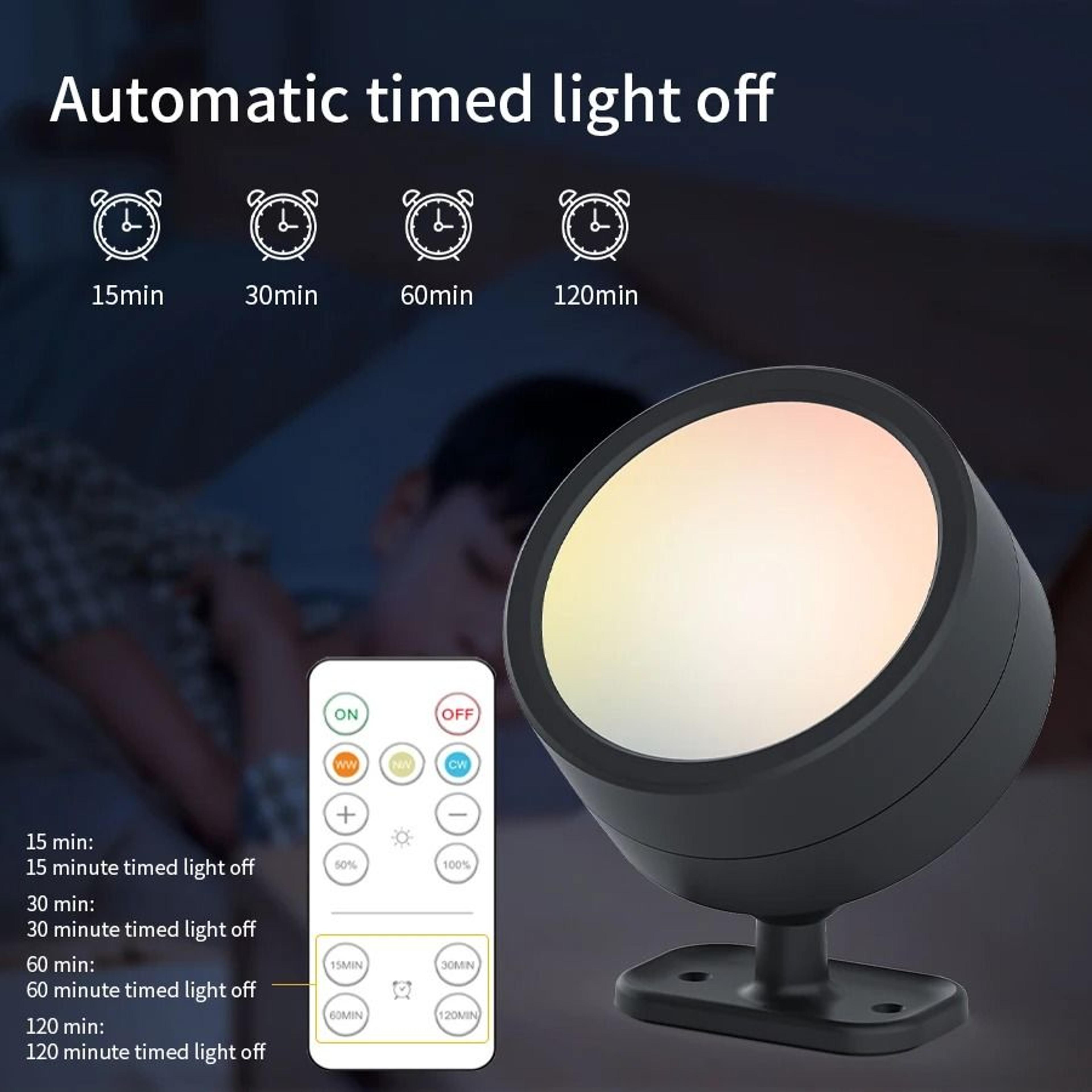 Rechargeable RGB Magnetic Wall Light With Remote Control 6