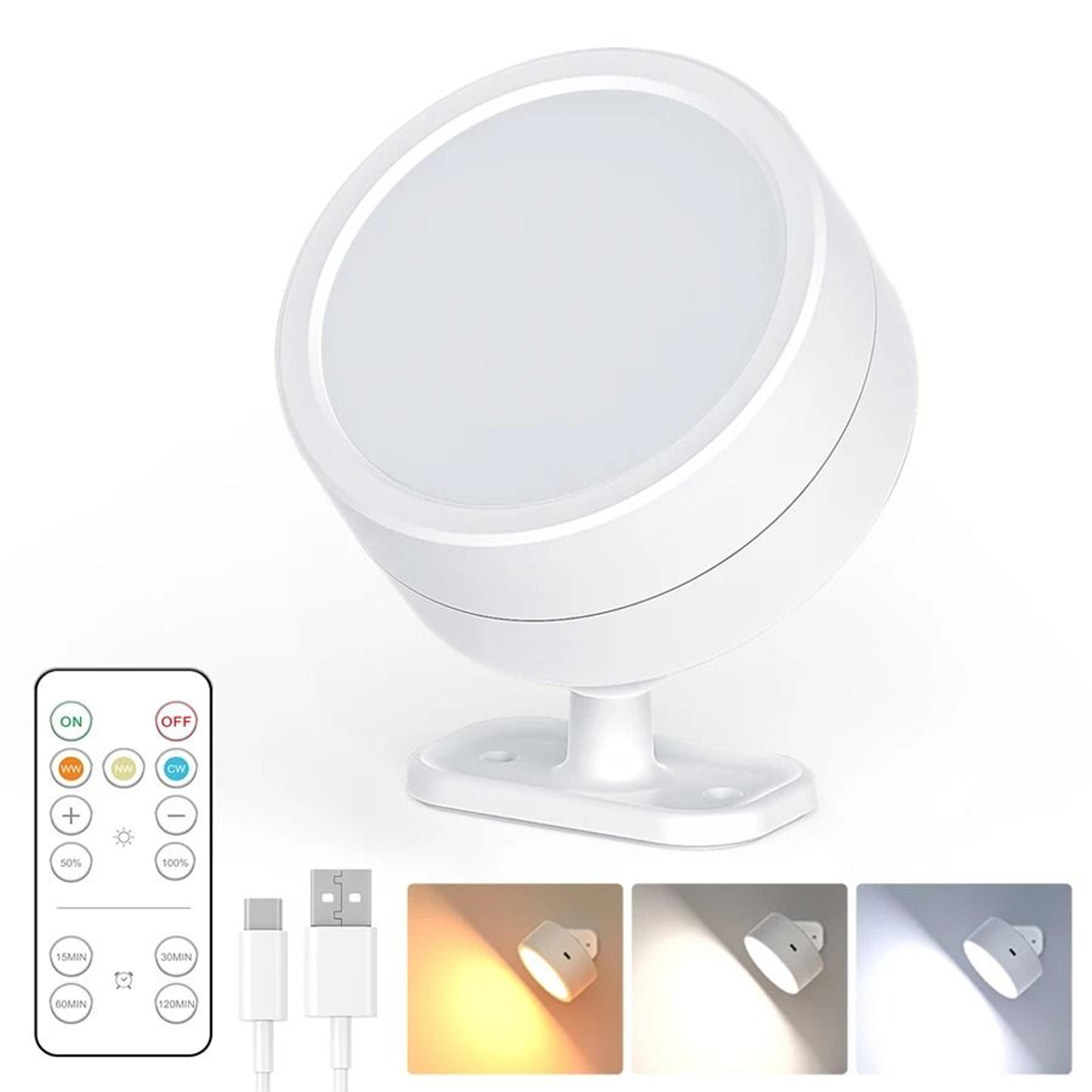 Rechargeable RGB Magnetic Wall Light With Remote Control 2