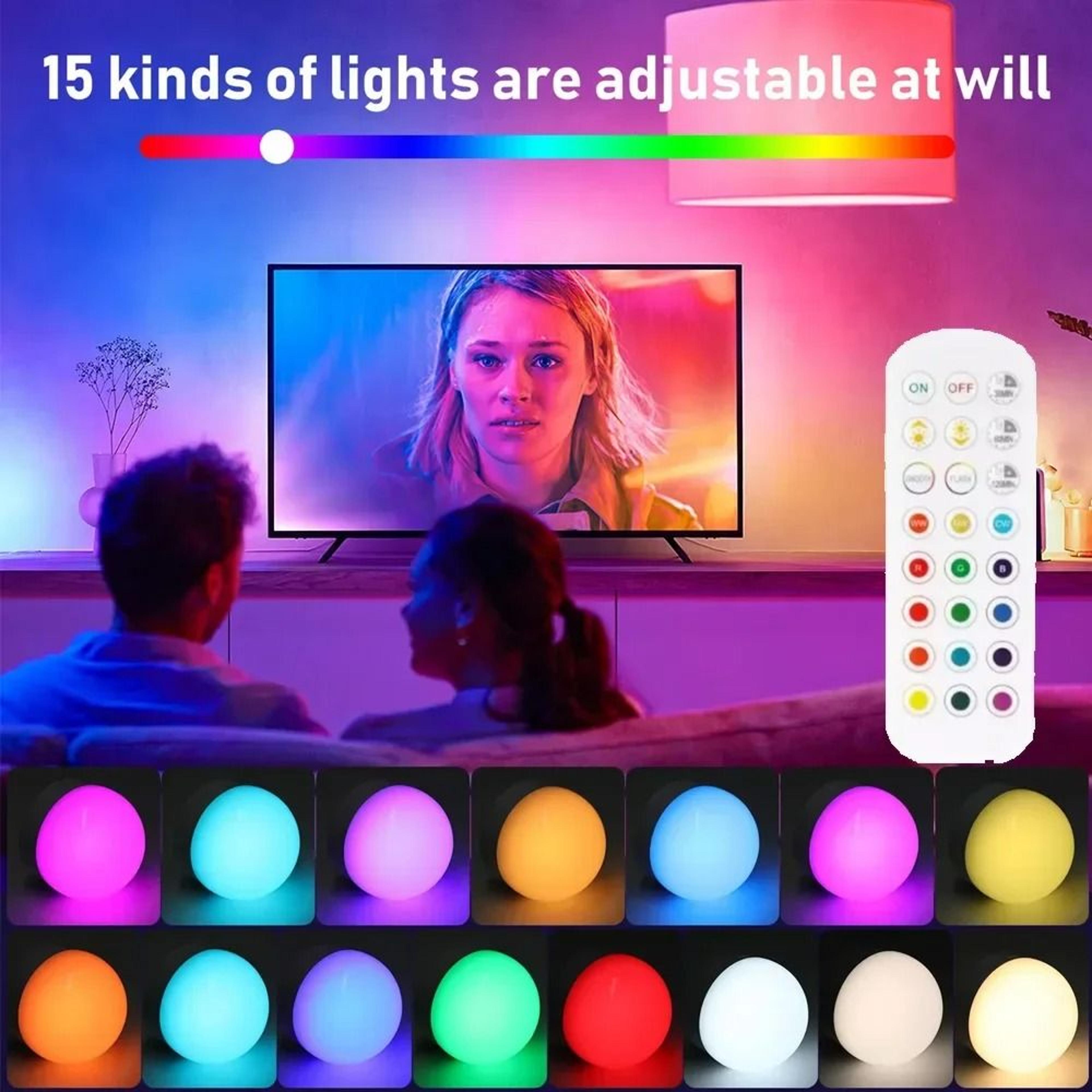 Rechargeable Amber RGB Wall Sconce With Remote 4