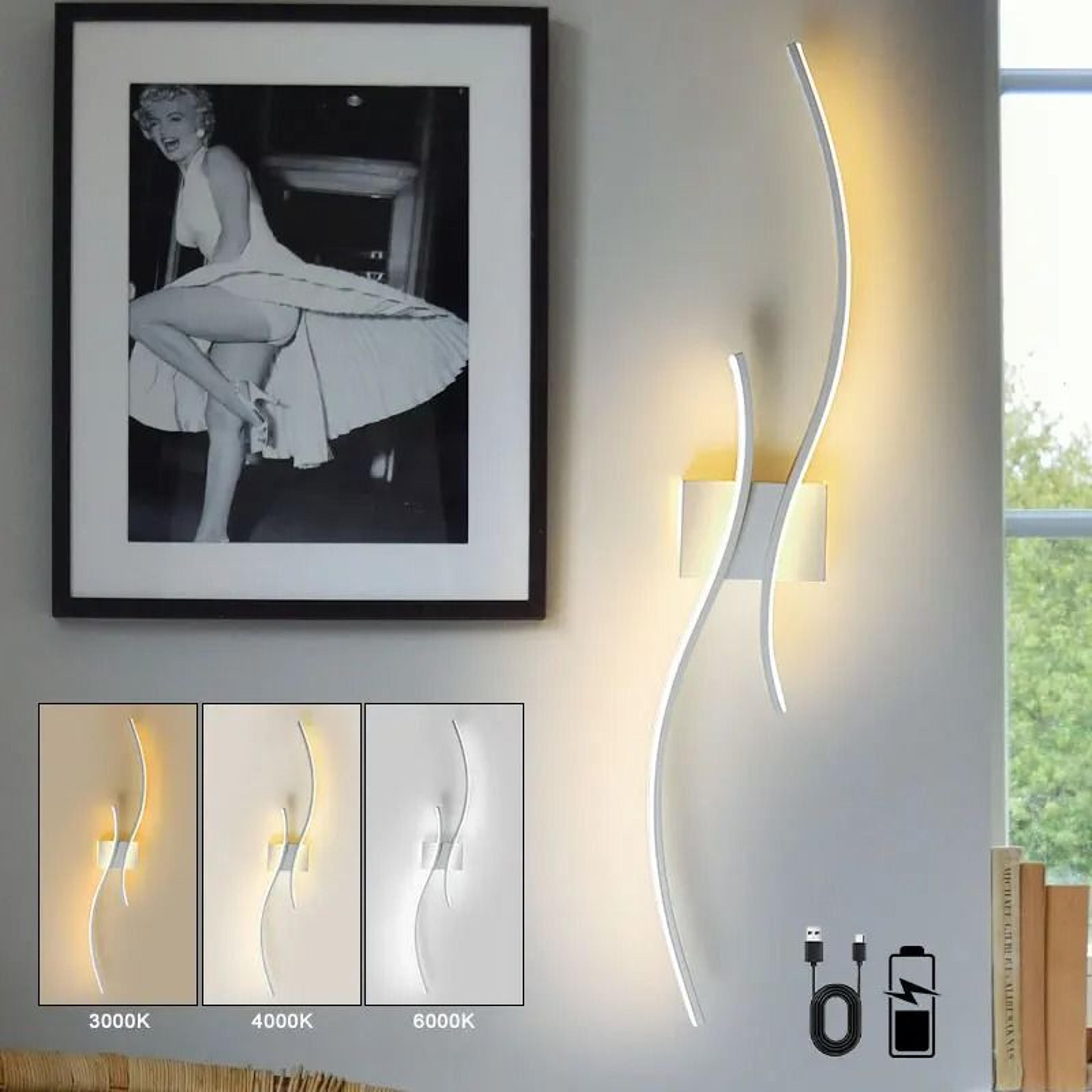 Rechargeable 3CCT Dimmable LED Wall Sconce 10