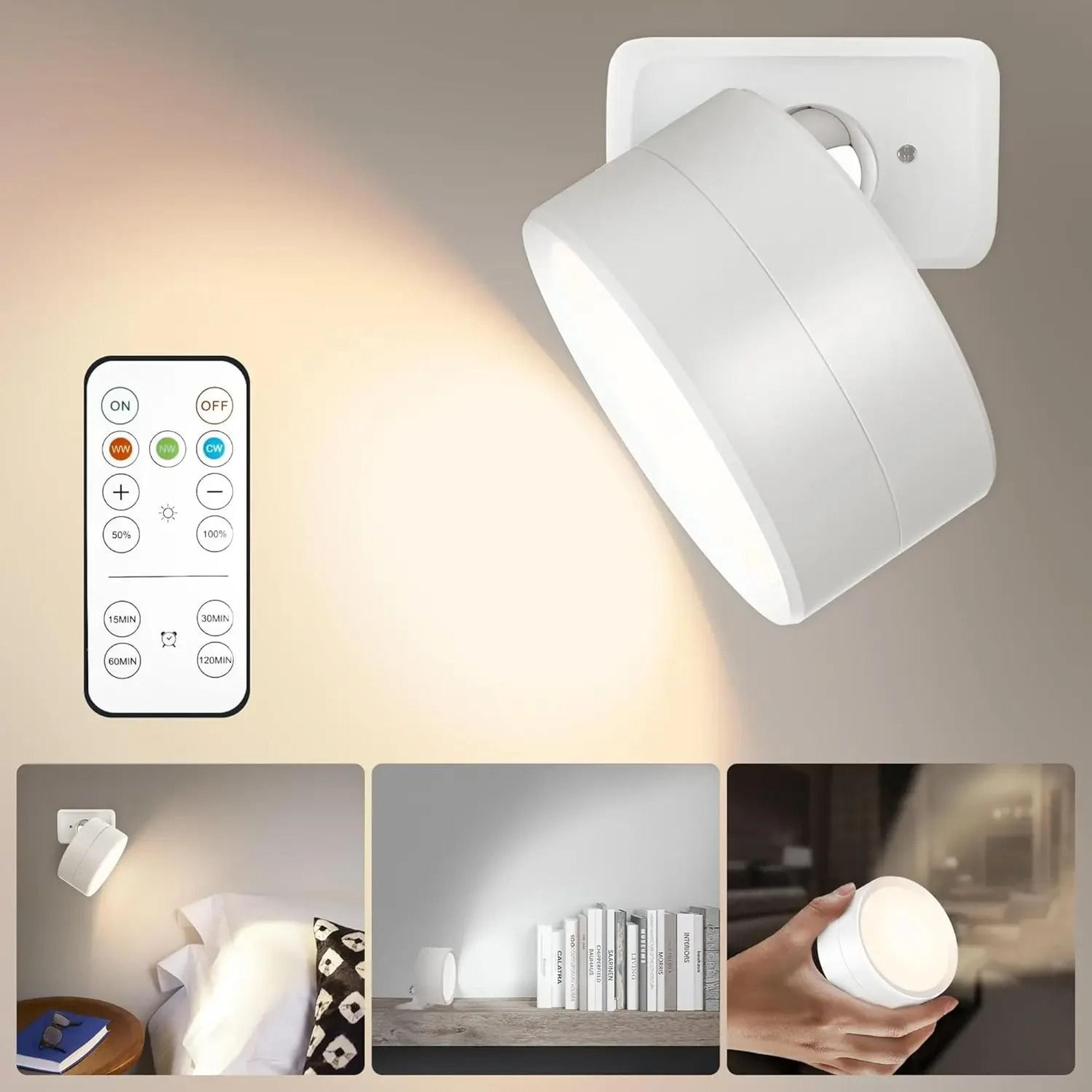 LumaEase Magnetic Rechargeable Wall Sconce With Remote 3