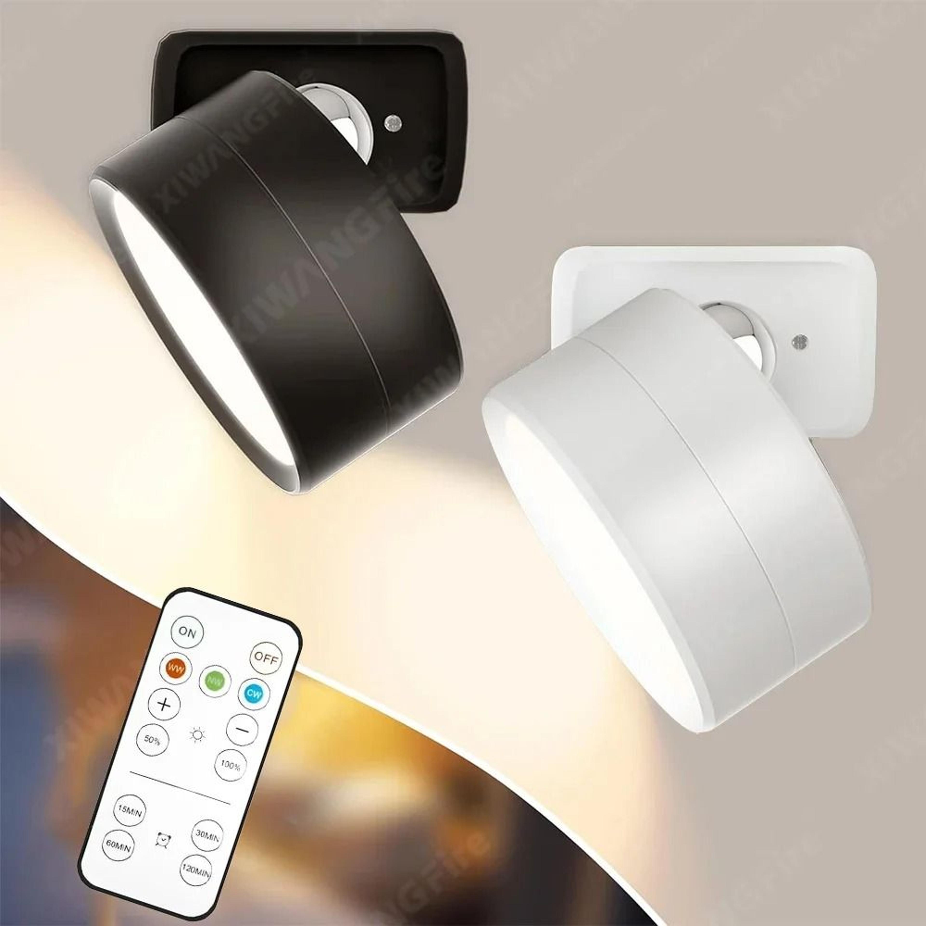 LumaEase Magnetic Rechargeable Wall Sconce With Remote 10