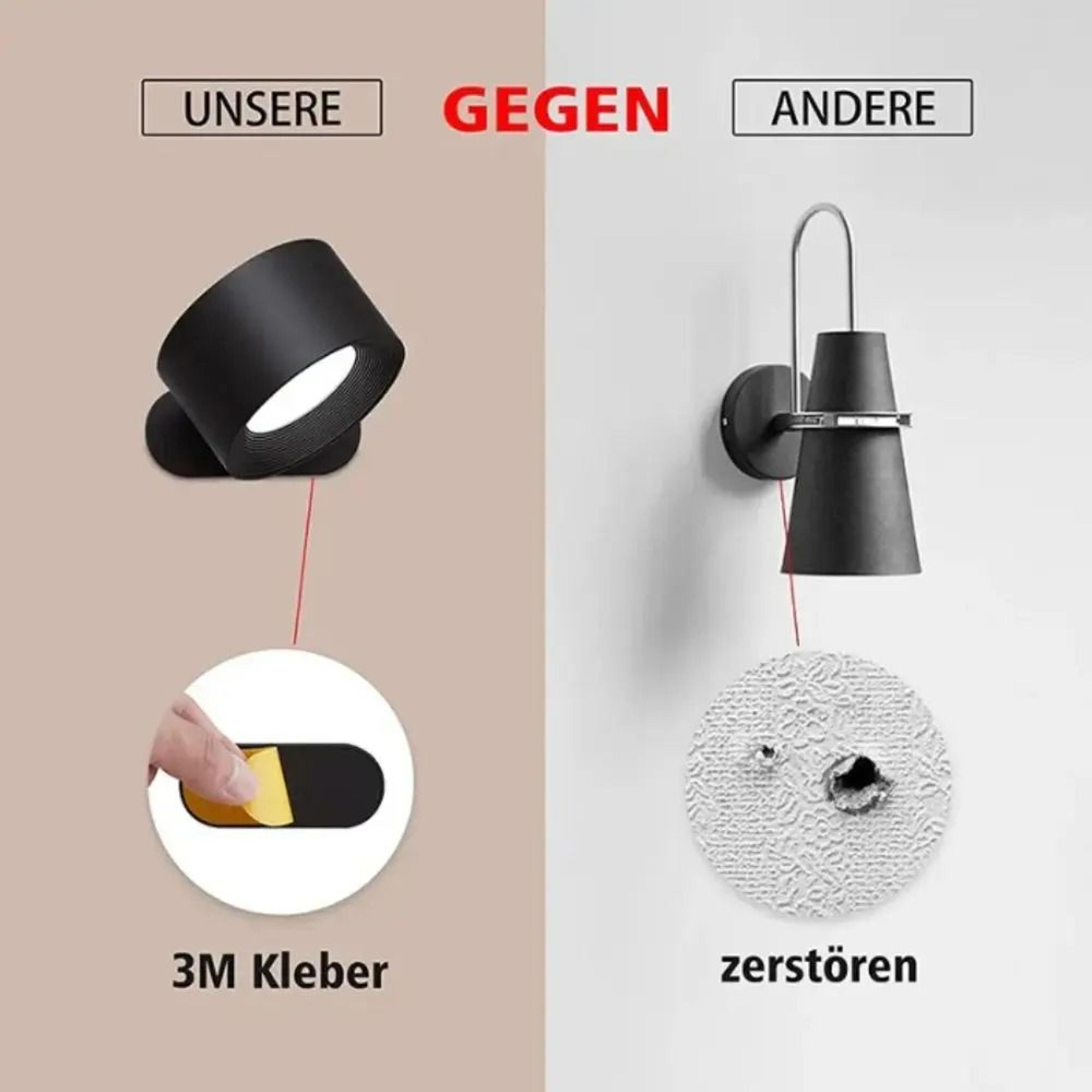 Magnetic Rechargeable Wall Lamp With Three Color Modes 7