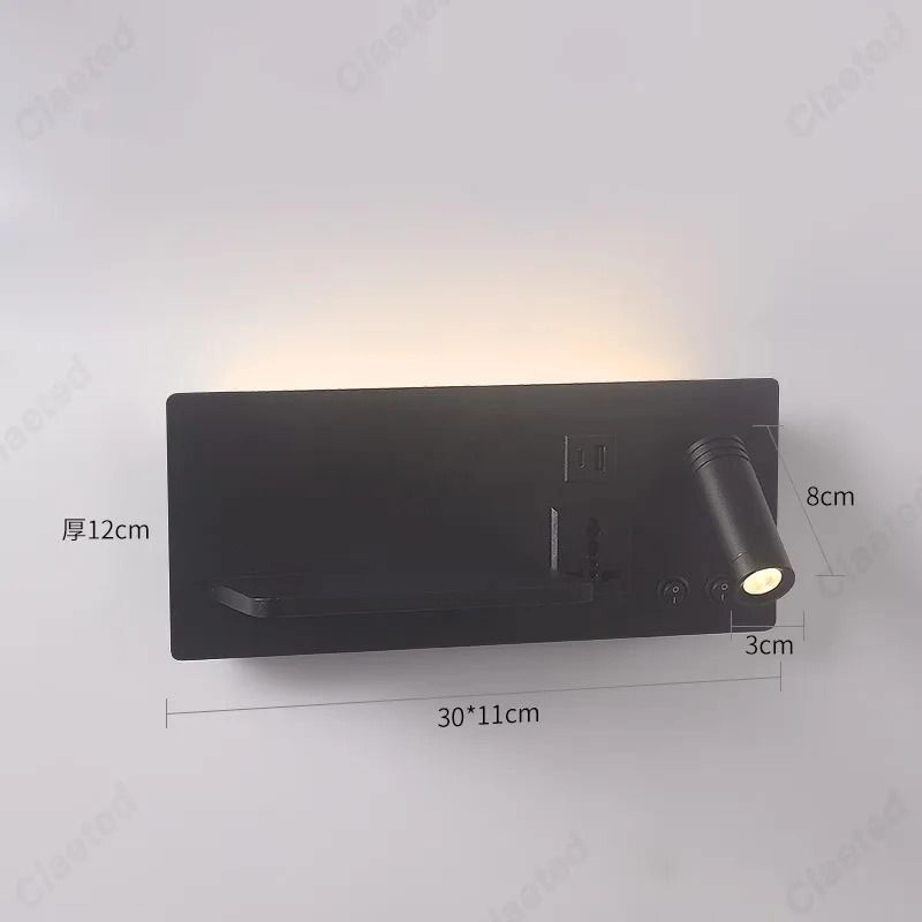 Adjustable LED Reading Wall Lamp With Wireless And USB Charging 6
