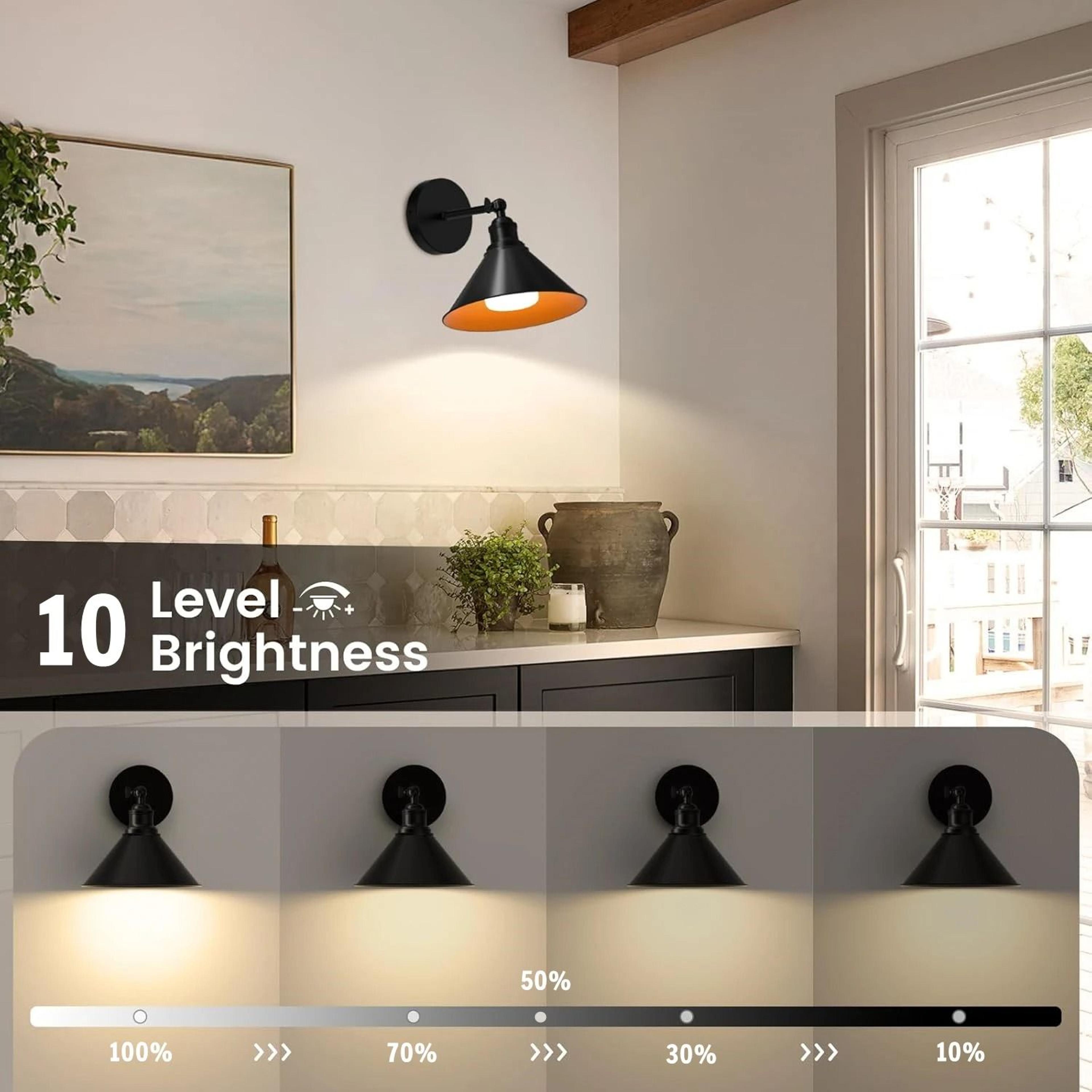 Rechargeable Wireless Wall Light With 15 Color Detachable Bulb 9