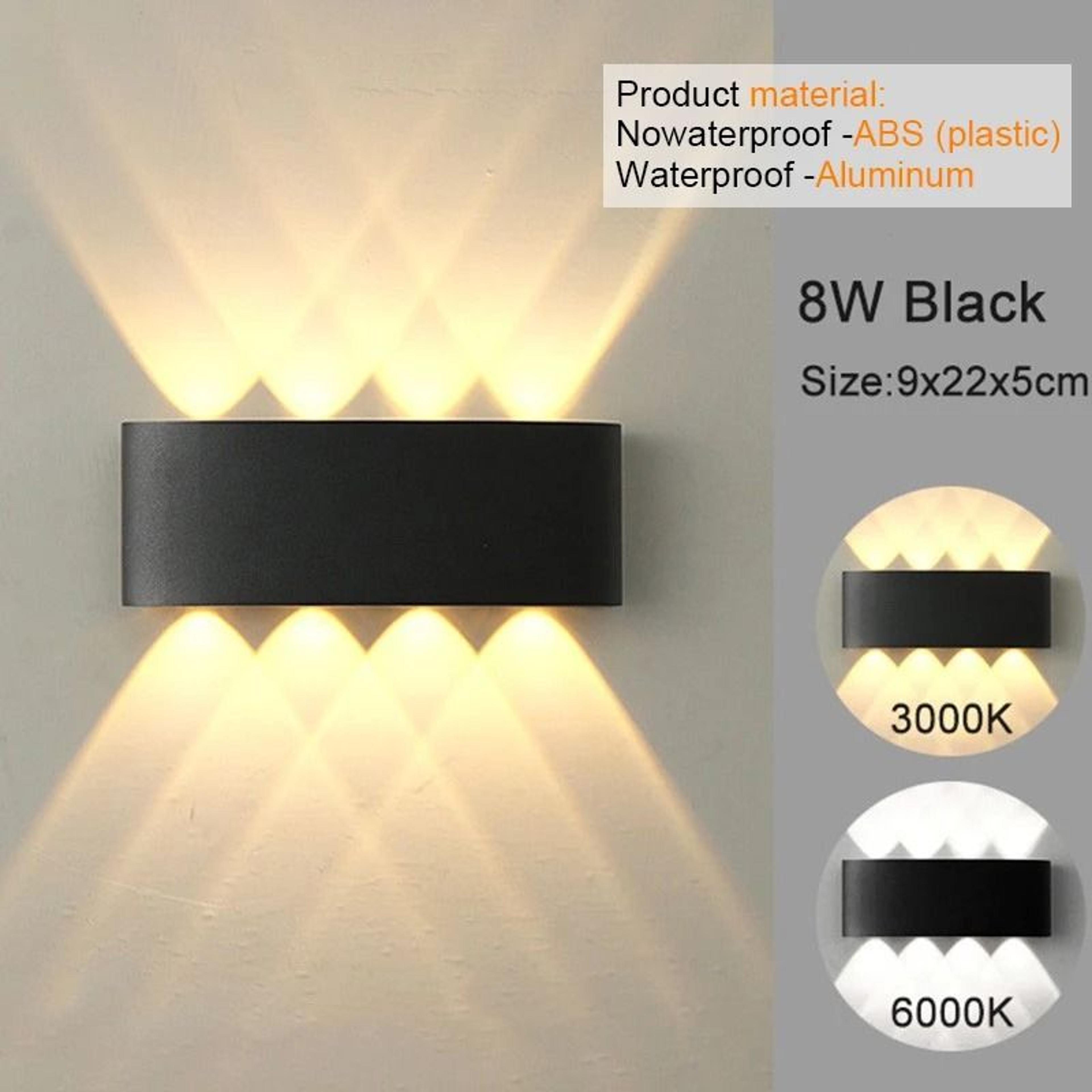 Modern White LED Up Down Wall Light For Indoor And Outdoor Spaces 7