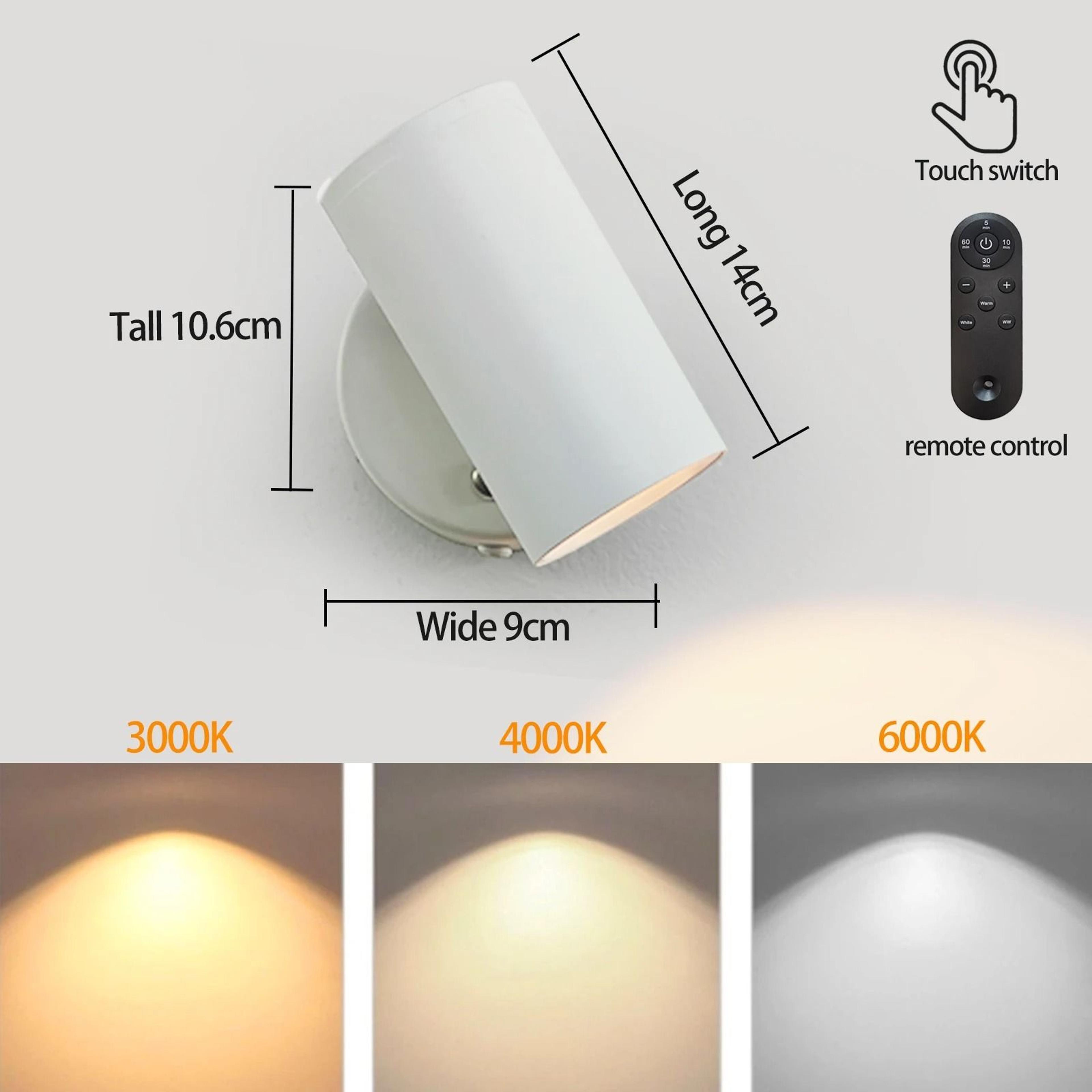 Rechargeable Wall Sconce With Remote And Touch Control 3