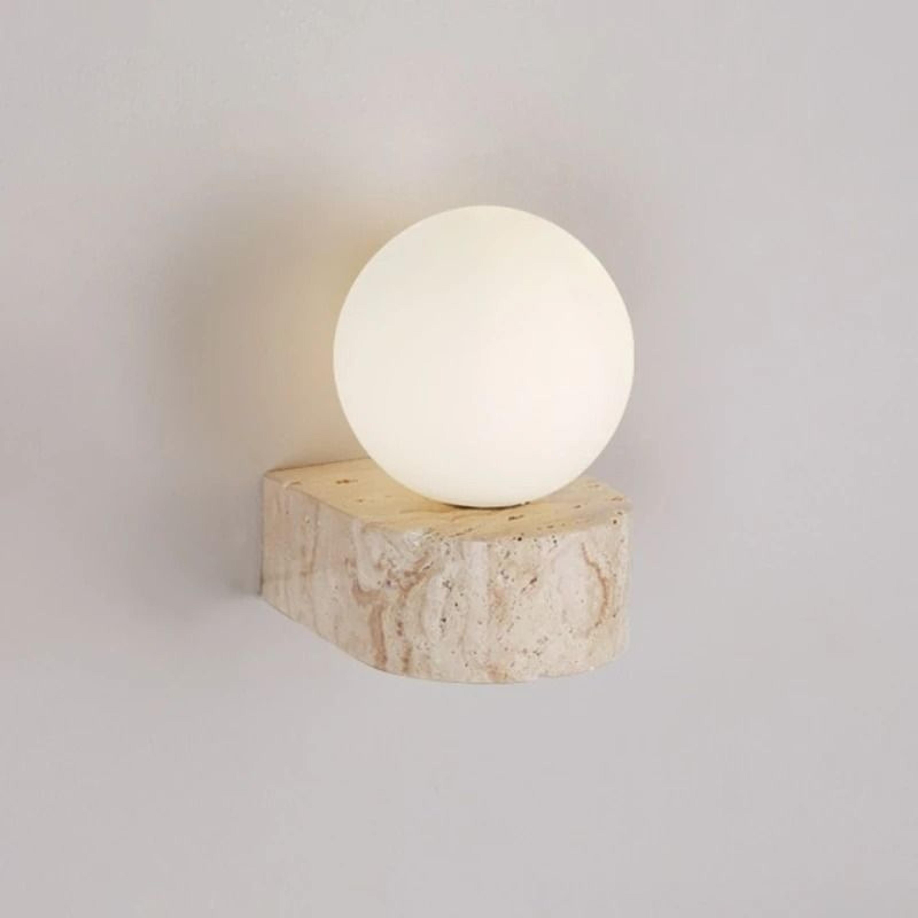 Solara Wabi Sabi Cave Stone Wall Lamp 6