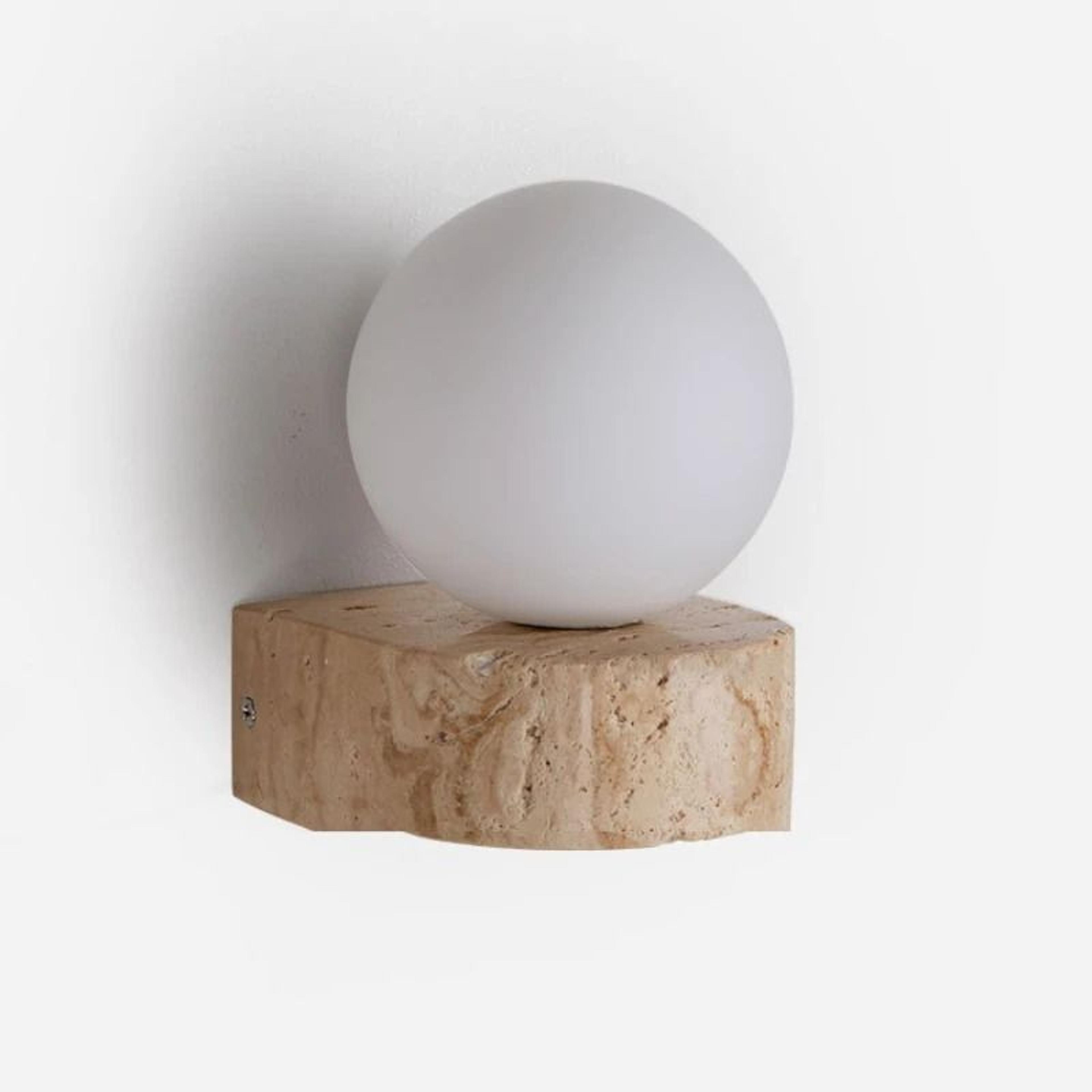 Solara Wabi Sabi Cave Stone Wall Lamp 5