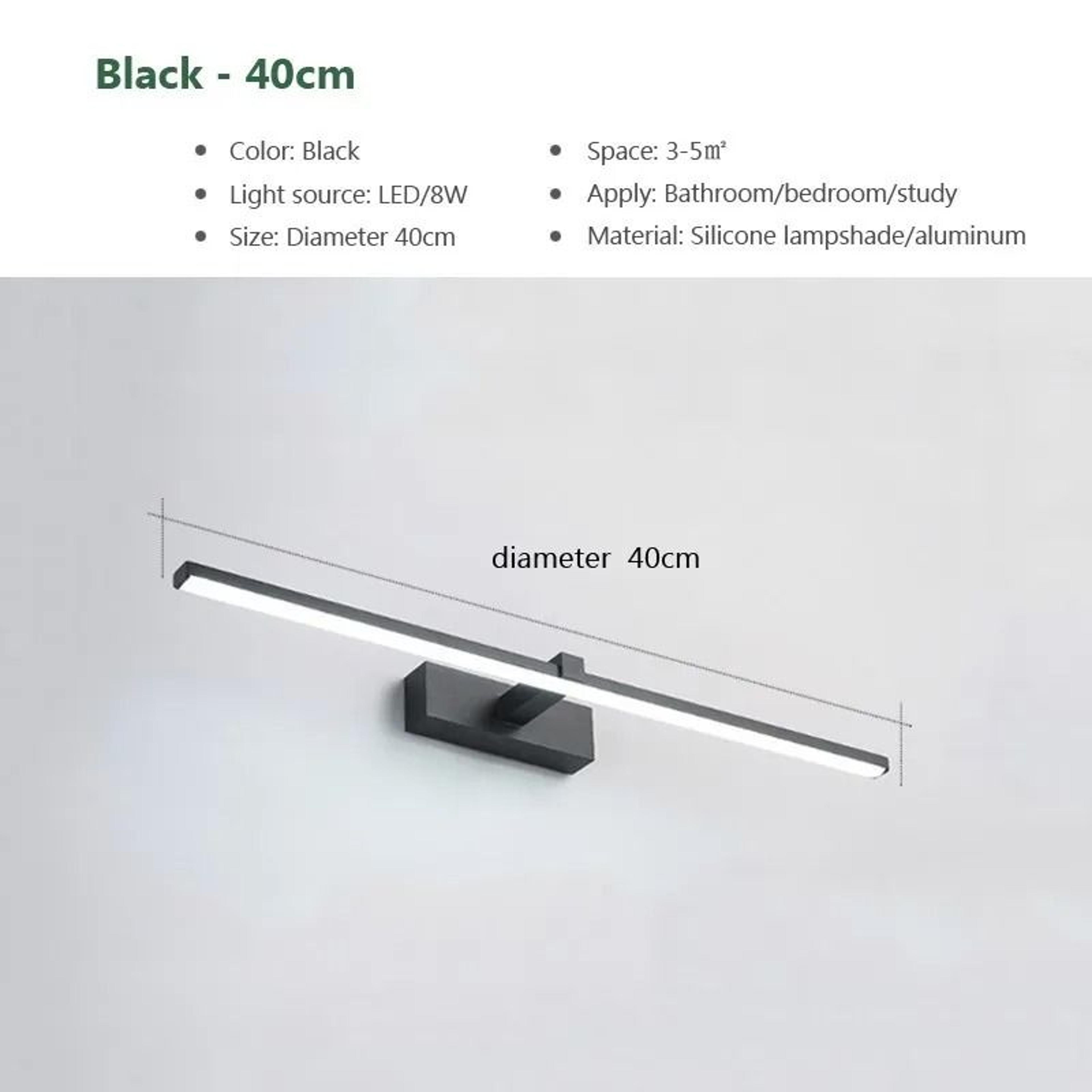 LumaGlow Waterproof LED Bathroom Mirror Light 1