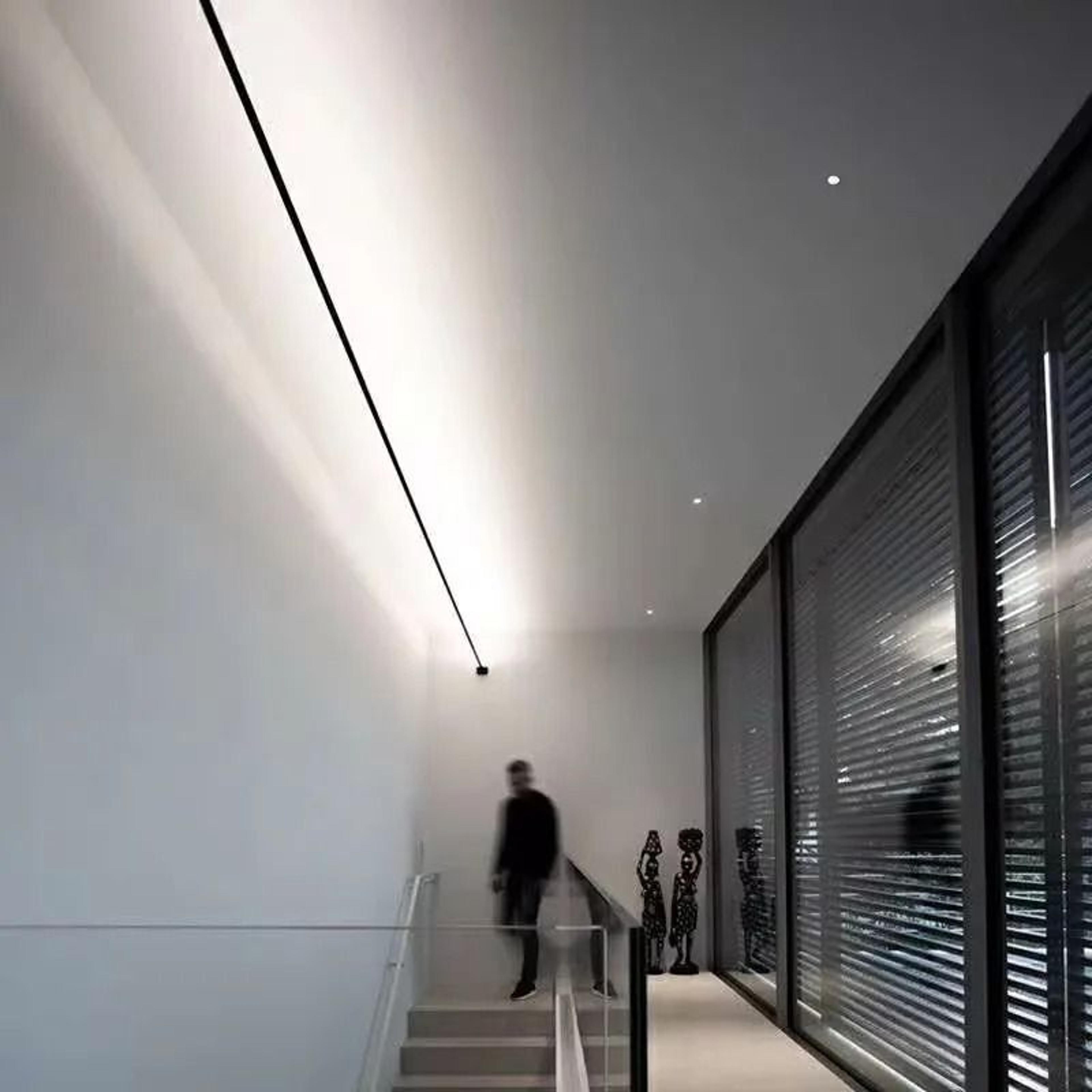 Modern Skyline Linear LED Wall Light Steel Strip Decor Lamp 5