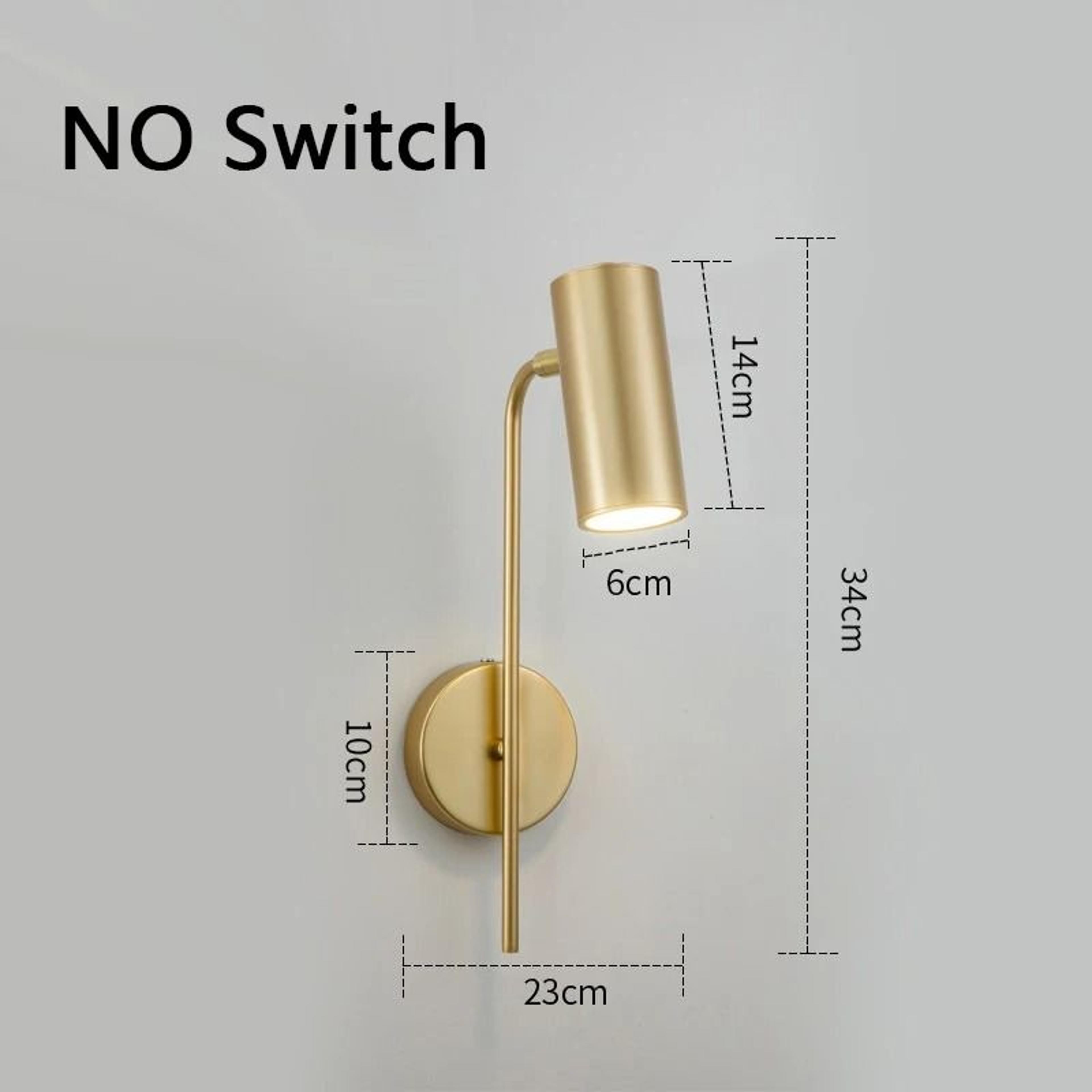 Rotatable E27 Wall Reading Lamp With Switch Modern Bedside Sconce 1