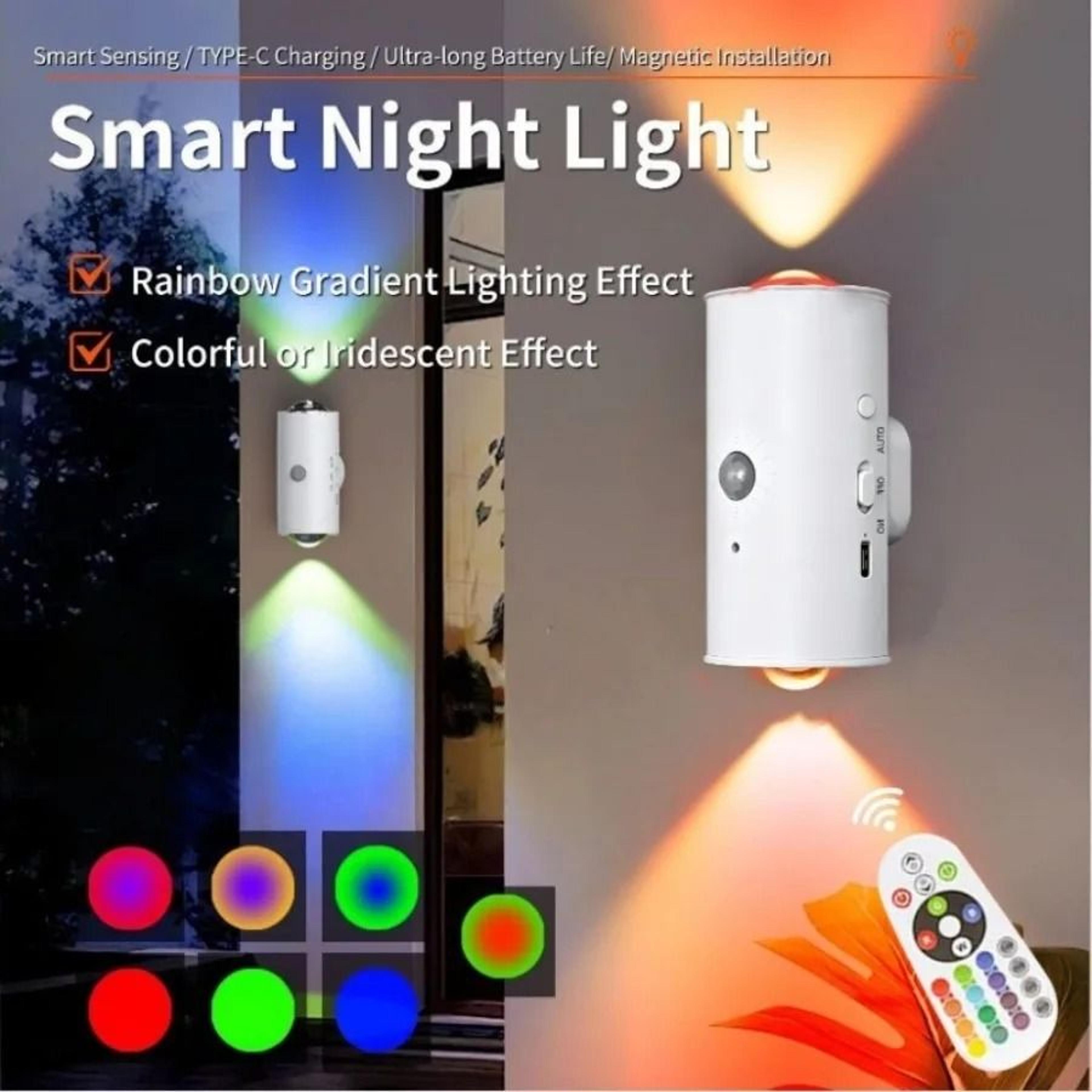 Rechargeable RGB Motion Sensor Magnetic Cabinet Light 0