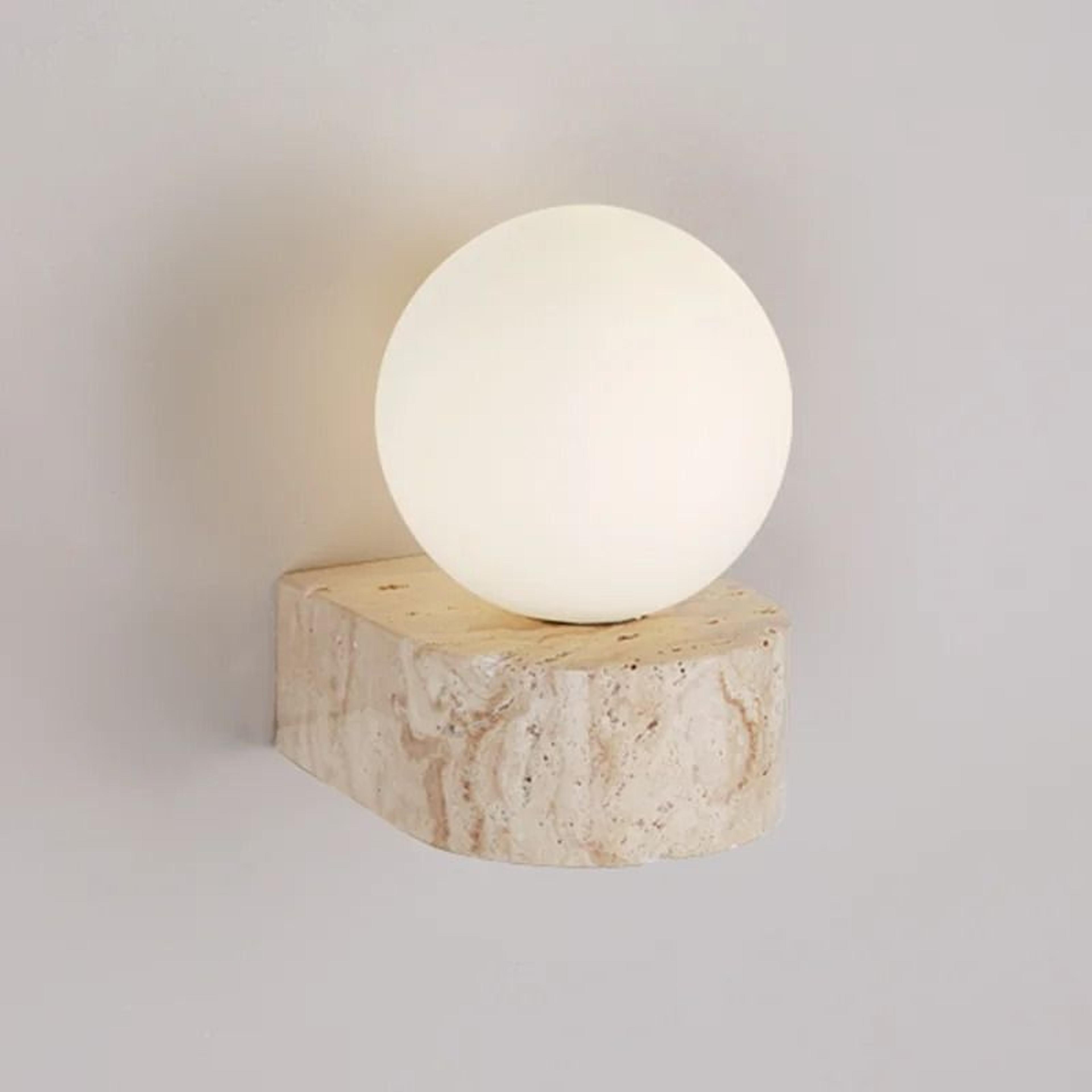 japanese retro glass led wall sconce warm bedside light