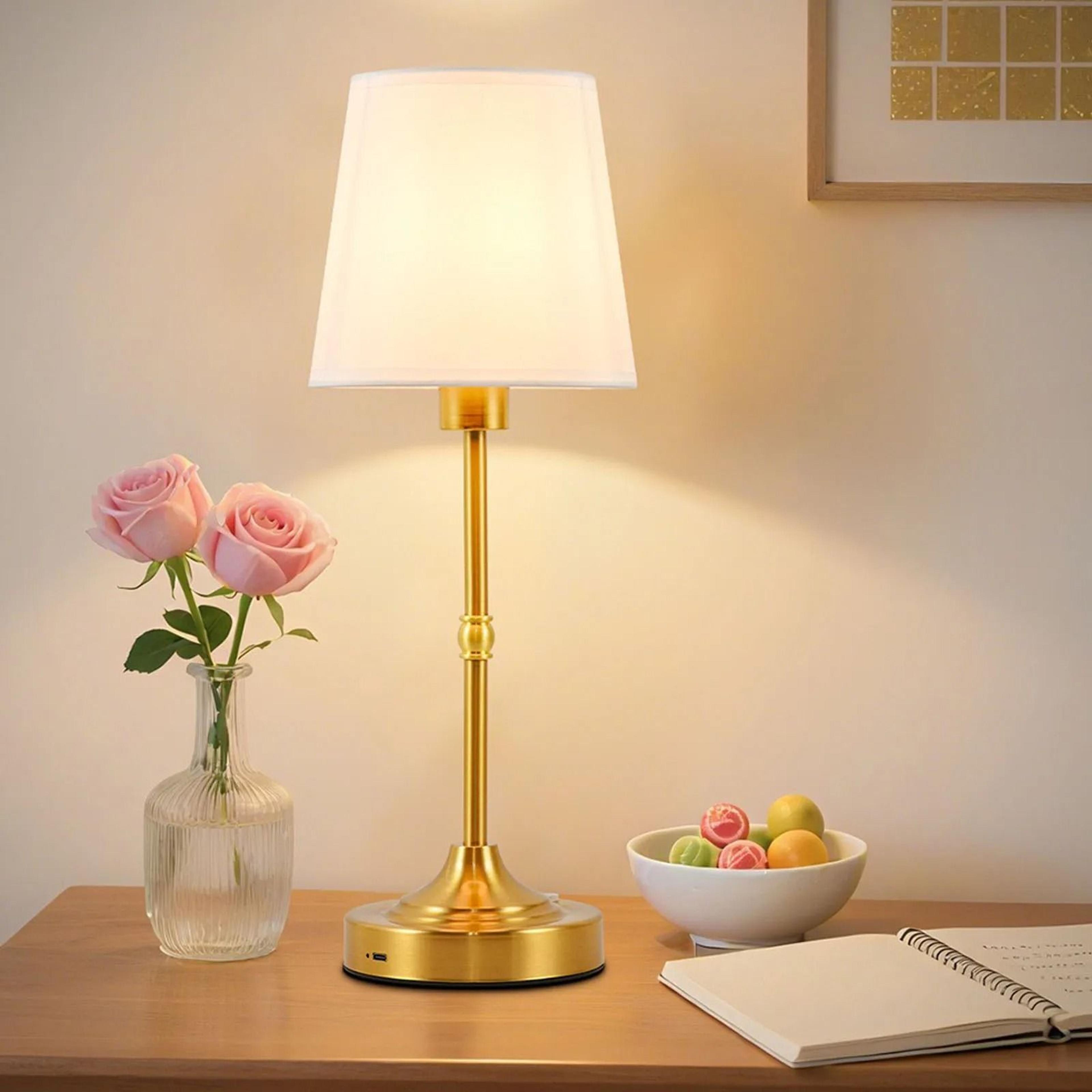 Rechargeable Cordless Touch Table Lamp 3 Level Dimmable Bedside Light 5