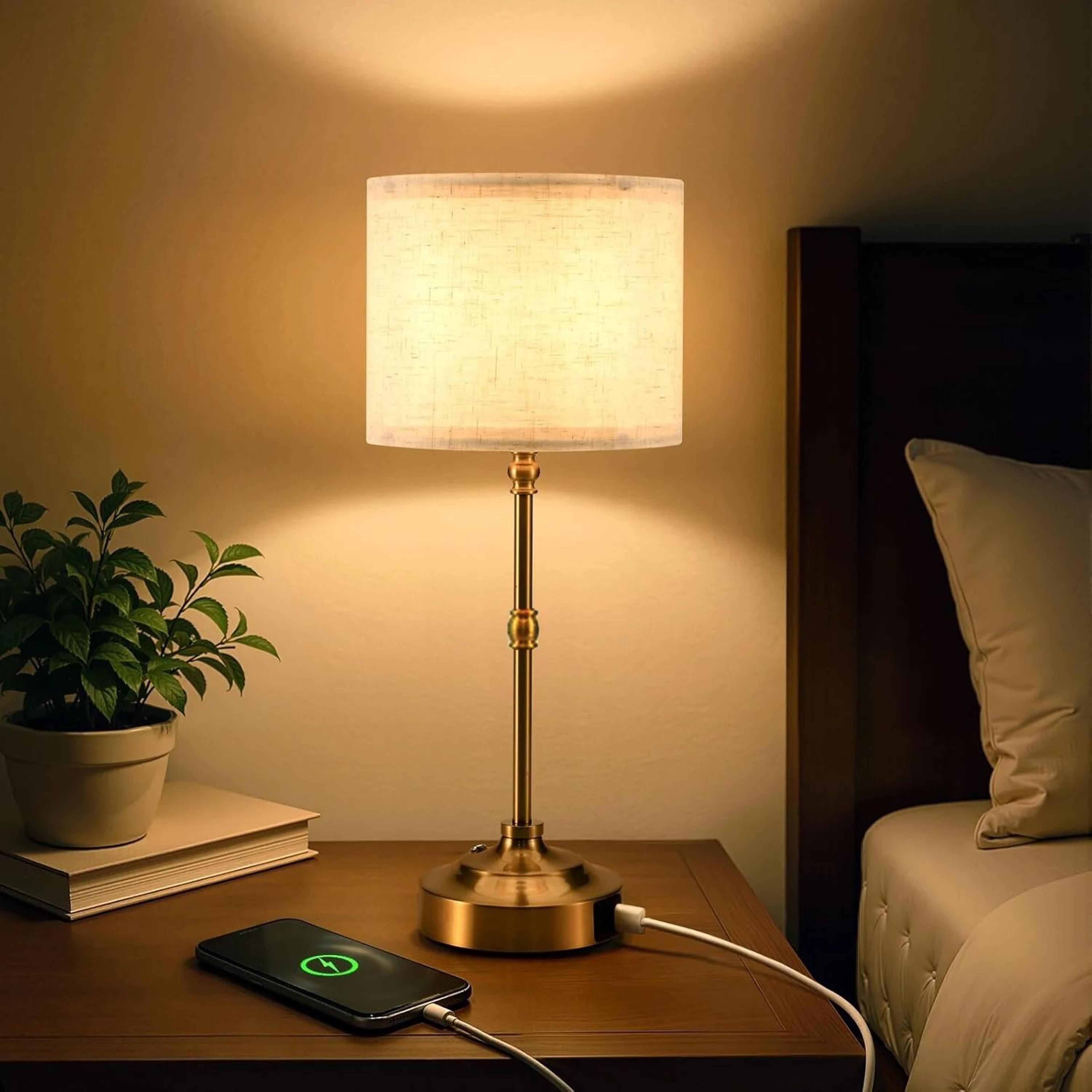 Rechargeable Cordless Touch Table Lamp 3 Level Dimmable Bedside Light 8
