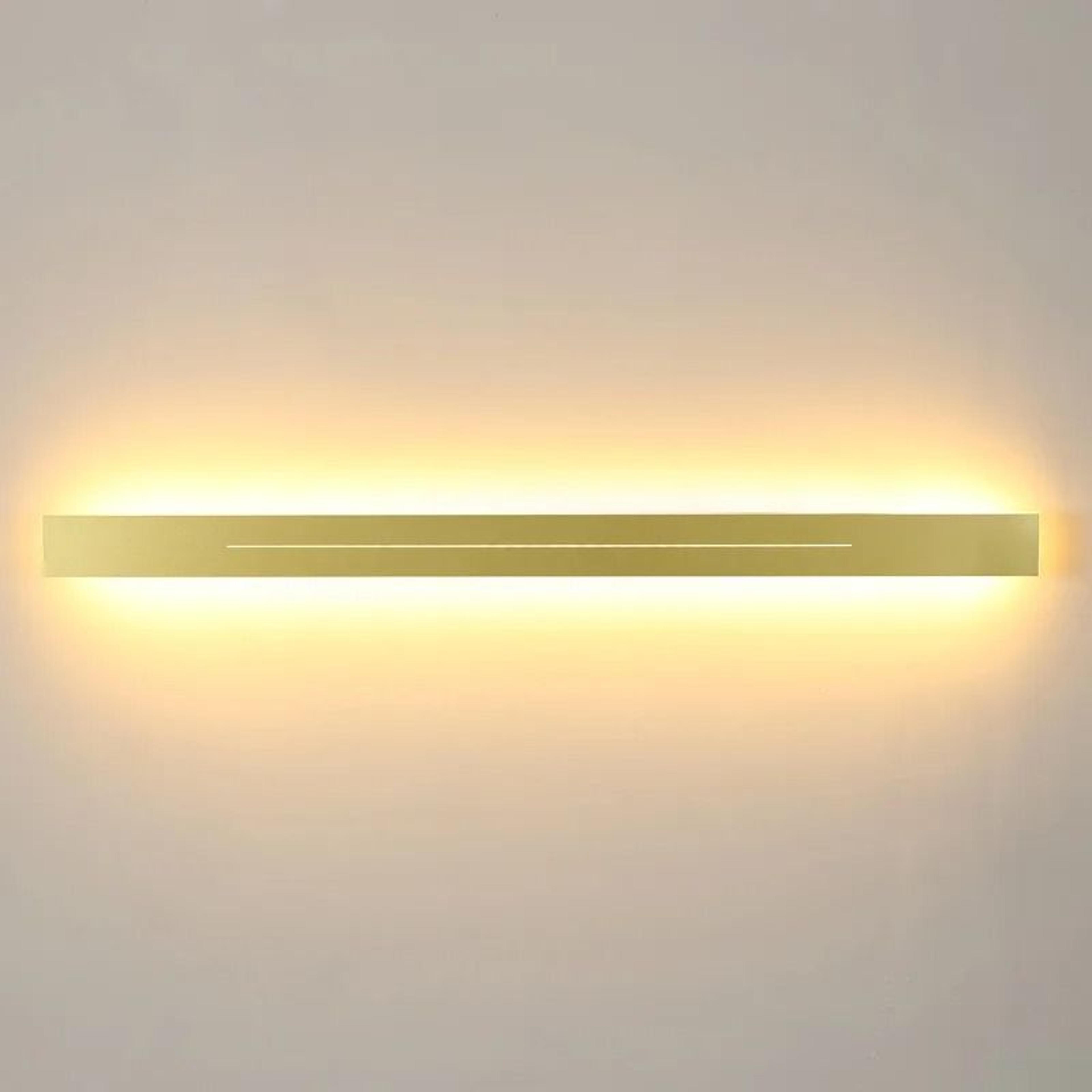 Nordic LED Mirror Wall Light Gold Black Modern Acrylic Sconce 2