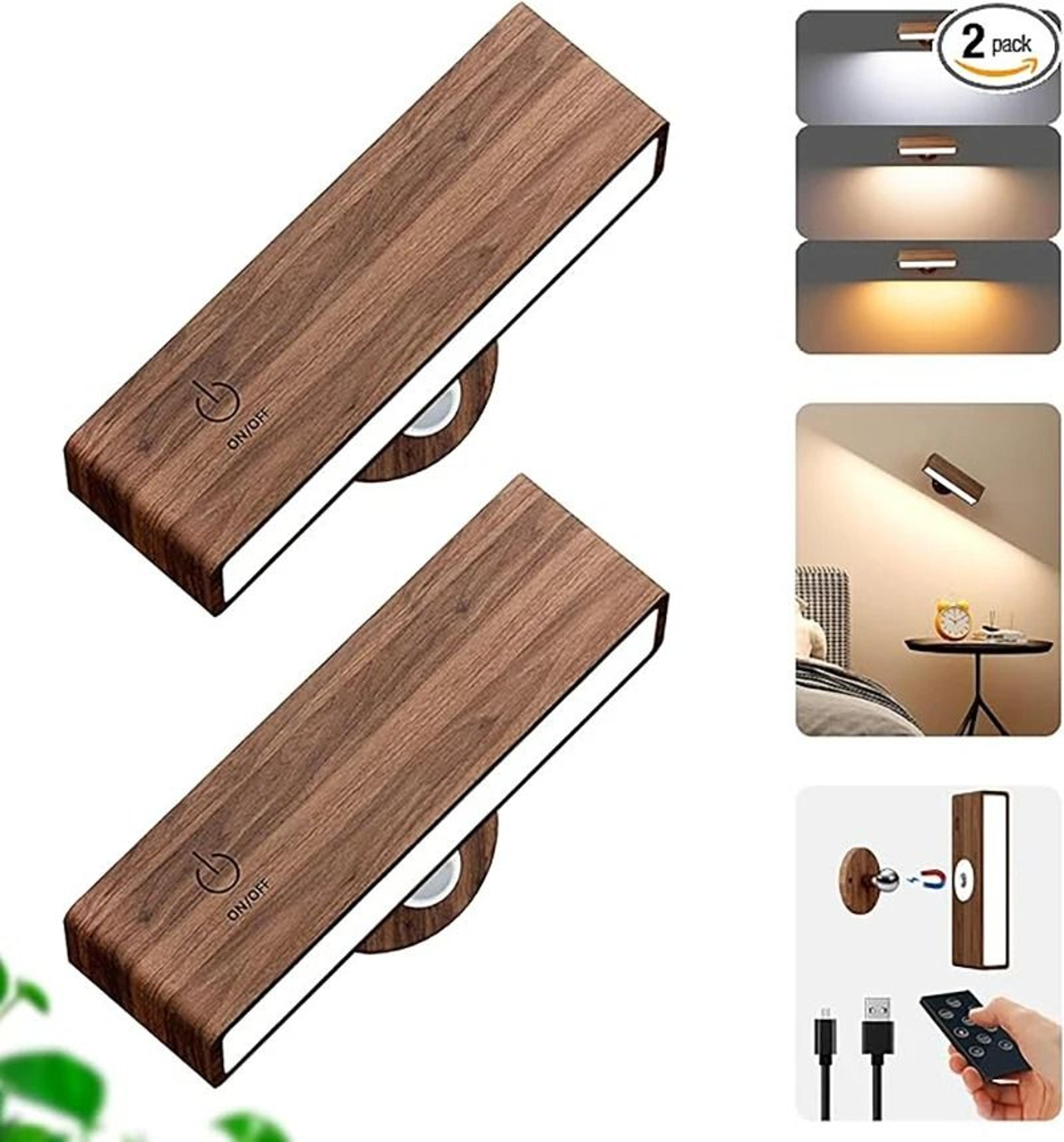 Wireless Battery Operated Wall Light With Remote And 3 Color Modes 10