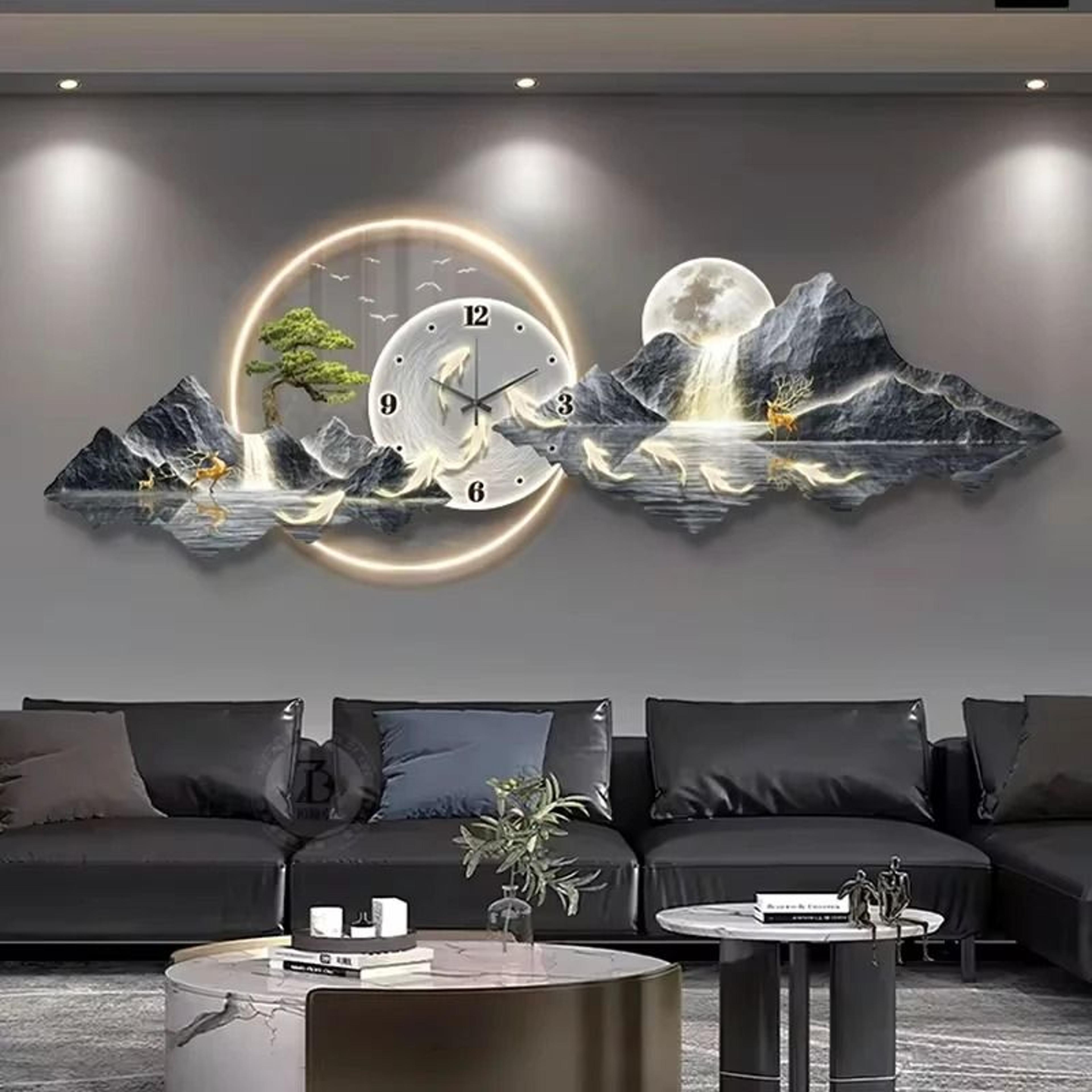 luxury led wall clock silent nordic minimalist decor
