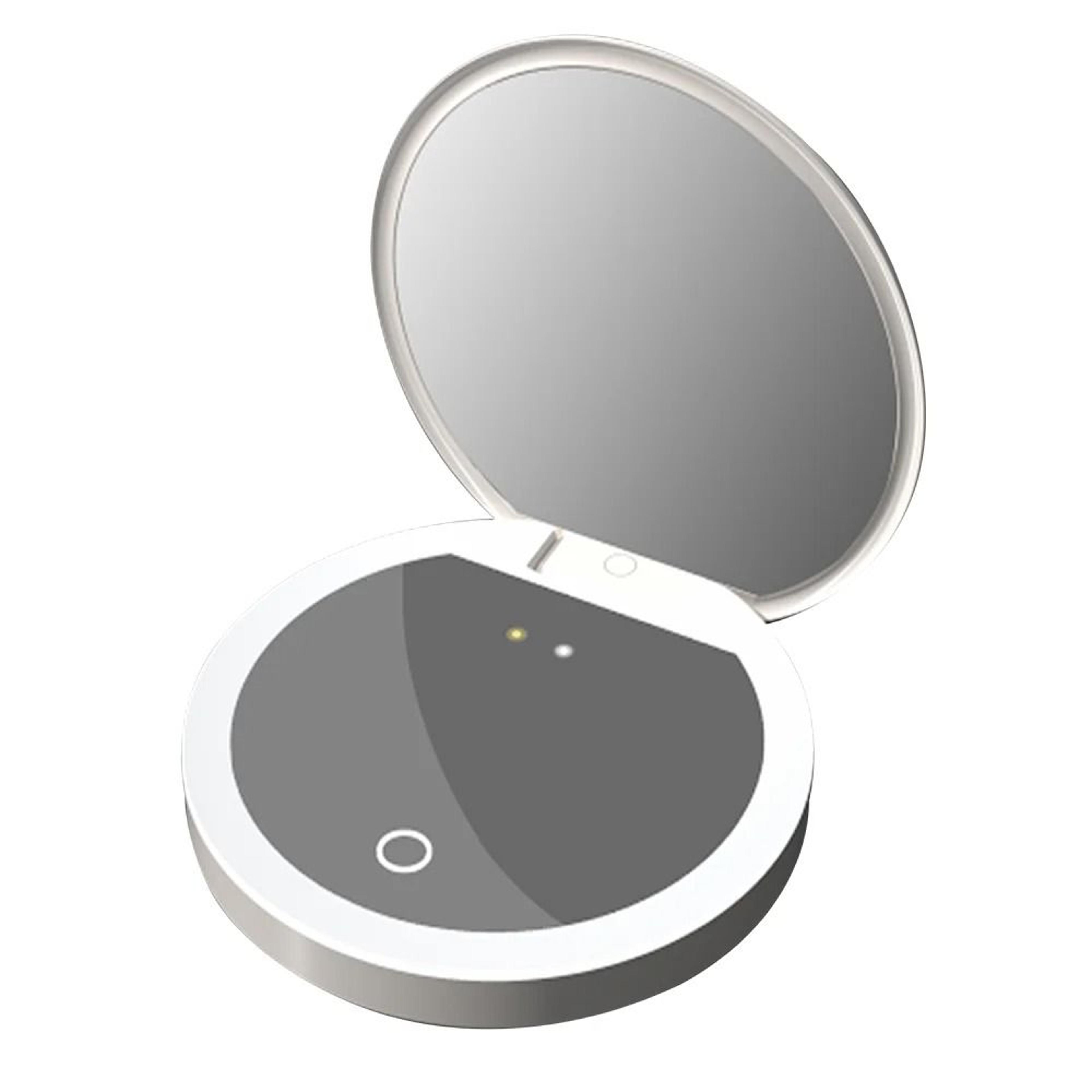 TJMIR SmartUV Sunscreen Test Mirror Portable LED Travel Makeup Mirror 3
