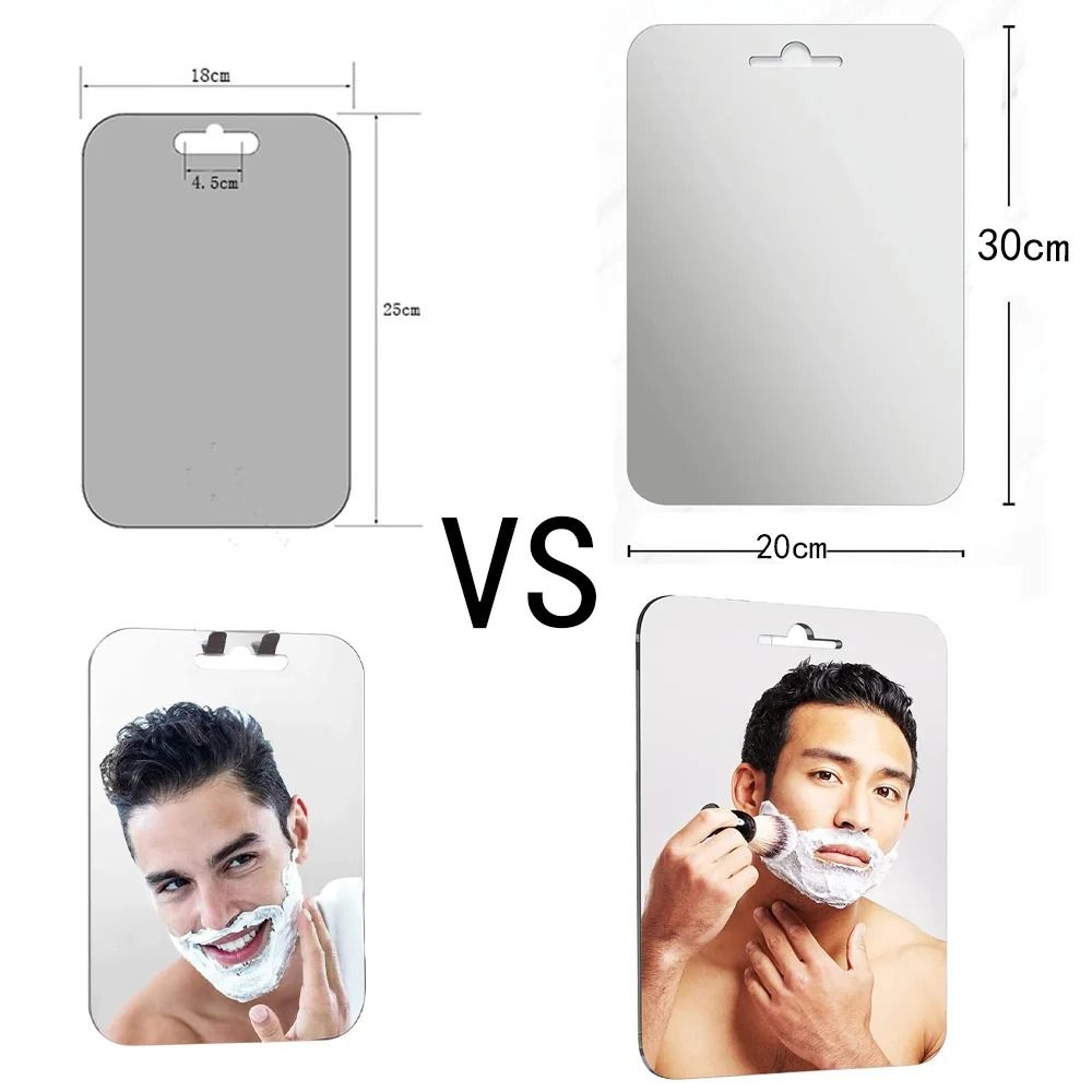 Large Fogless Shaving Mirror 30cm Unbreakable Acrylic Portable Travel Mirror 4
