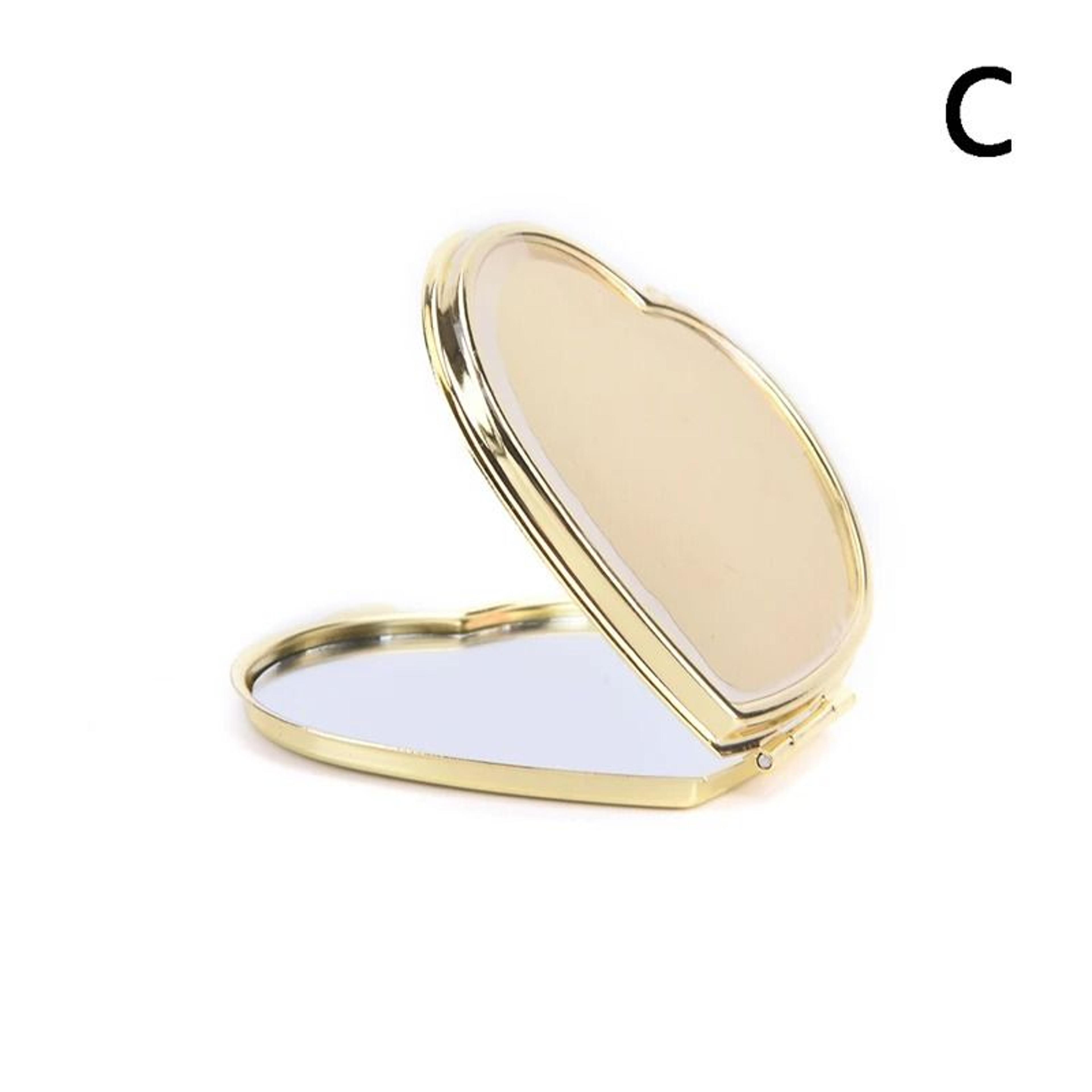 Portable Stainless Steel Pocket Mirror Folding Compact Makeup Travel Beauty Mirror 6