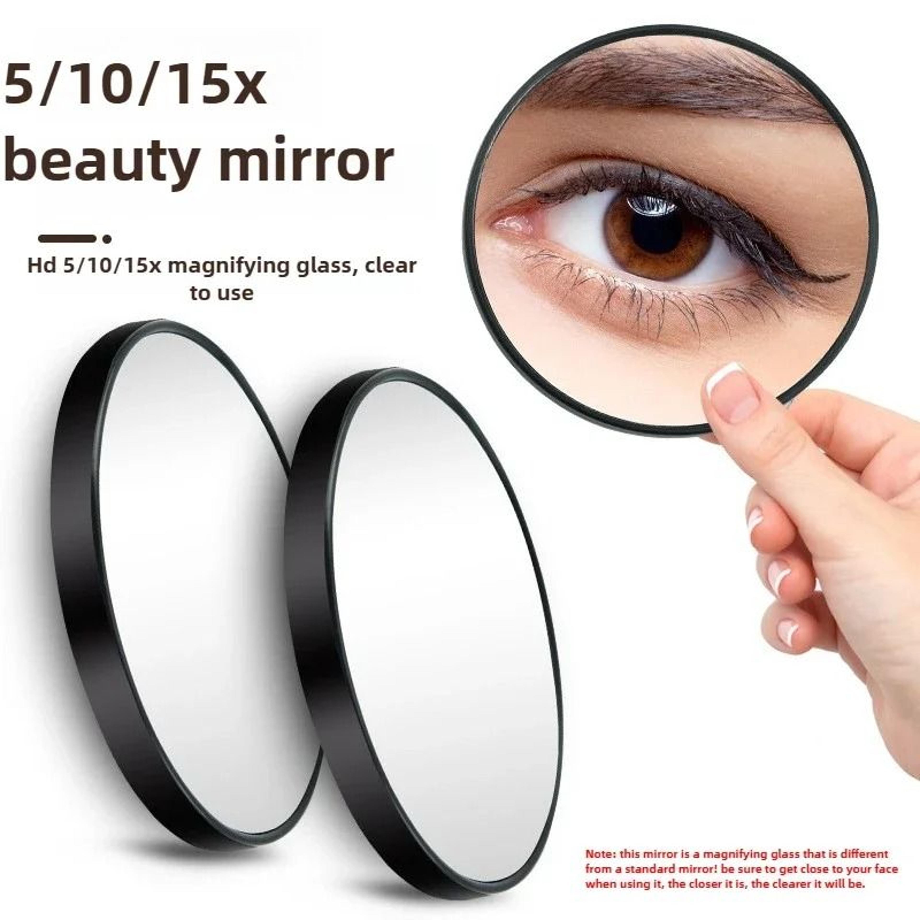 Precision Magnifying Makeup Mirror 5X 10X 15X Suction Cup Travel Mirror 9