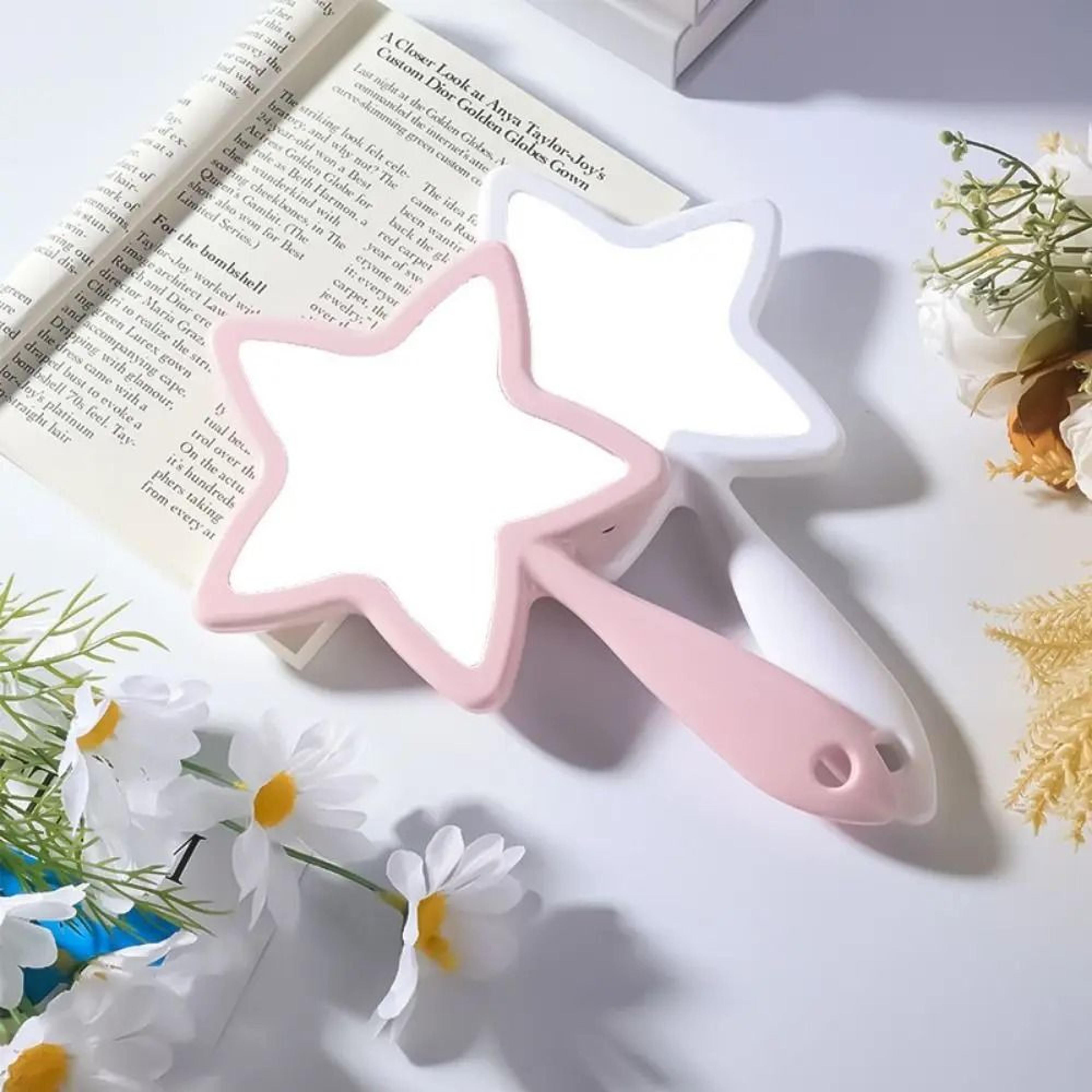 Cute Five Point Star Handheld Mirror Hanging Makeup Beauty Vanity Mirror 10