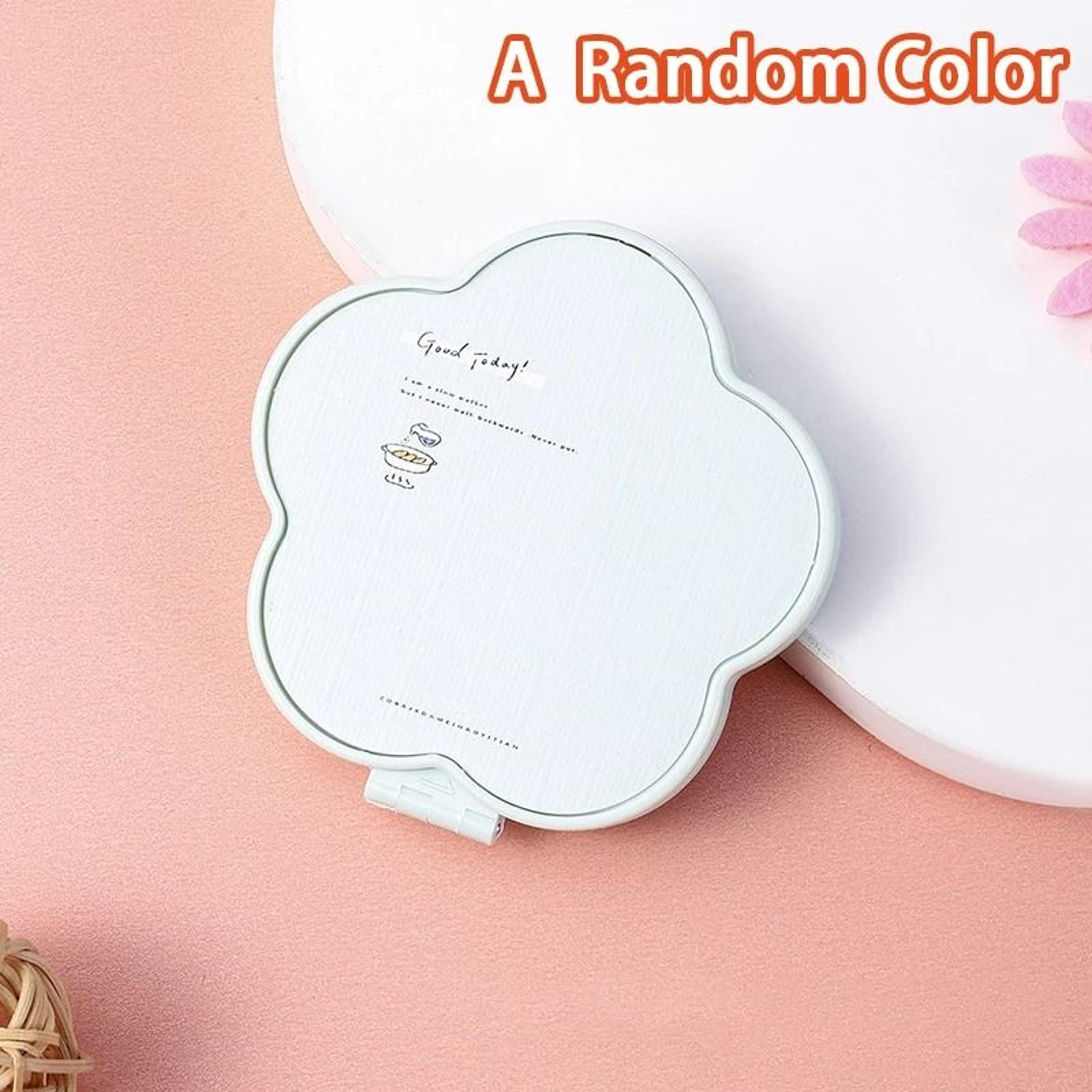 Floral Double Sided Compact Mirror Foldable Mini Pocket Travel Makeup Mirror 1
