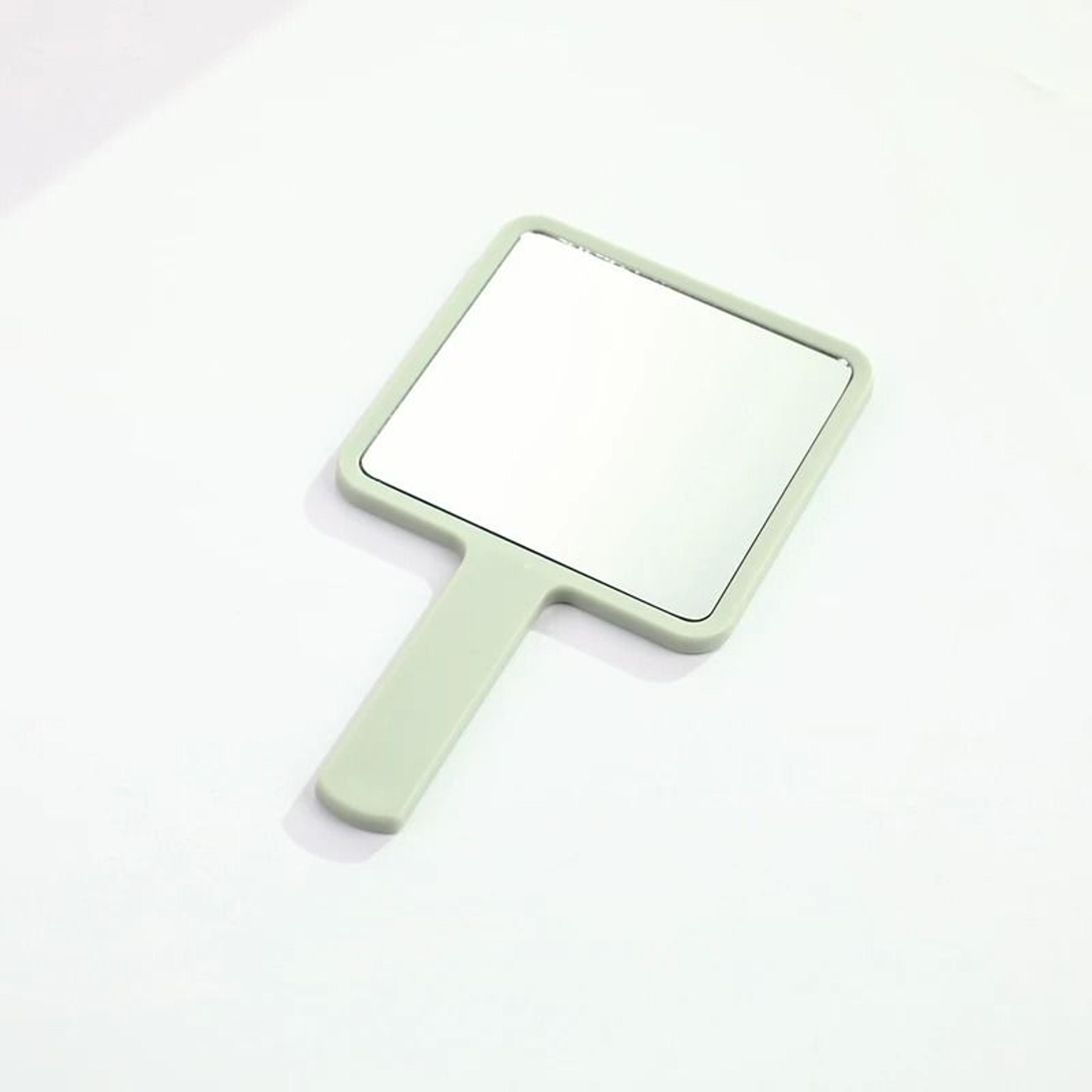 Square Handheld Makeup Mirror Portable Vanity Mirror With Comfortable Handle 10