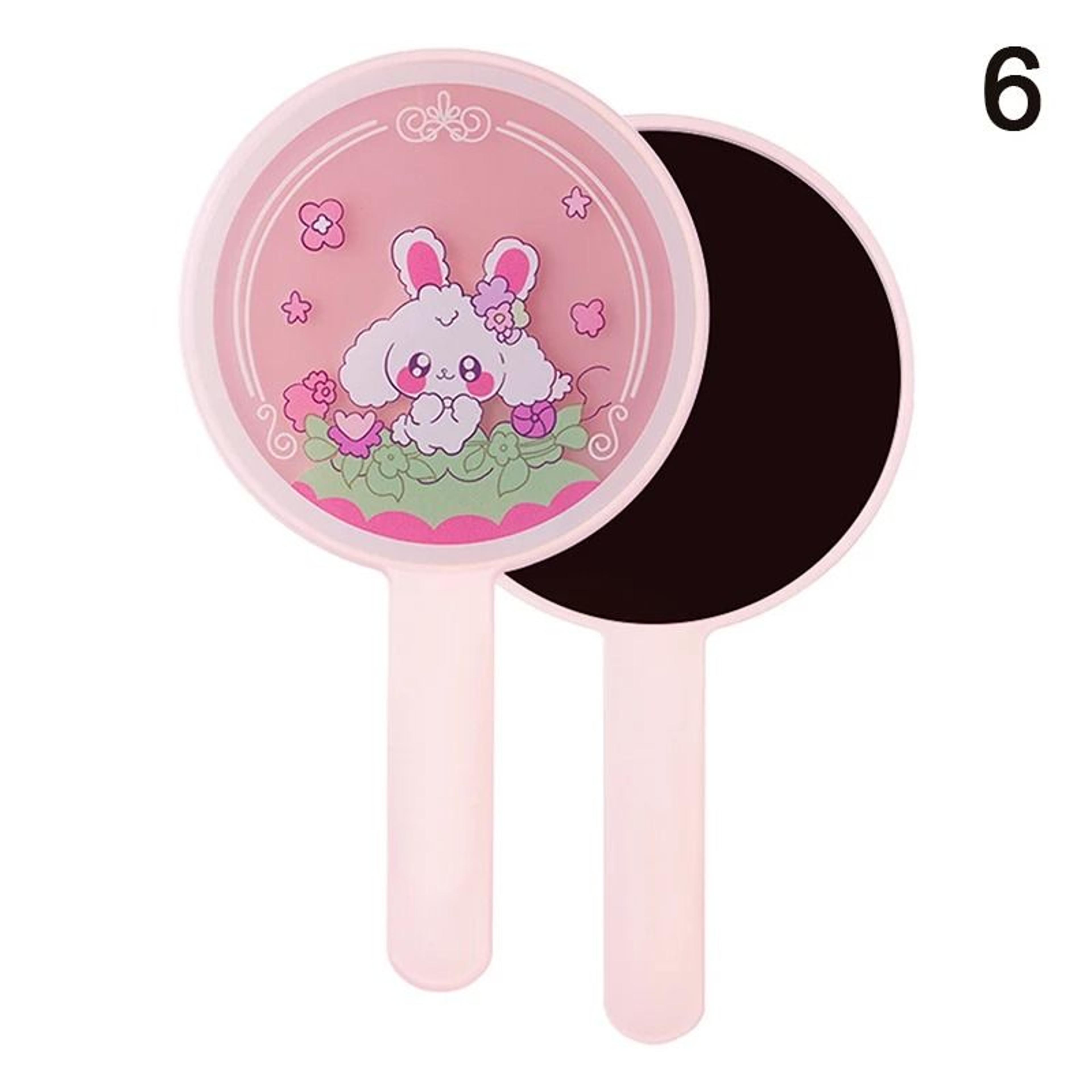 Heart Shaped Makeup Mirror Portable Metallic Handheld Vanity Mirror 6