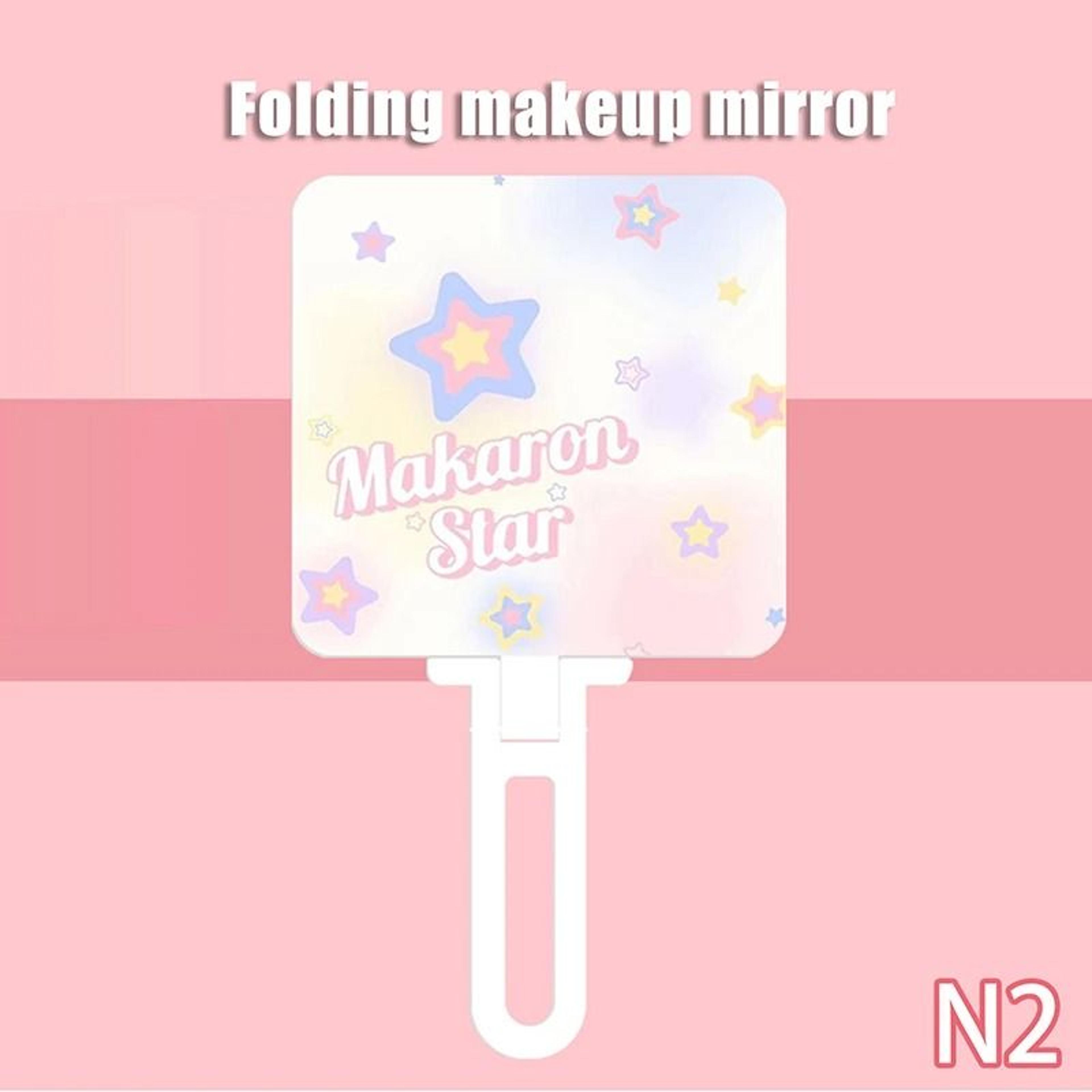 Heart Shaped Makeup Mirror Portable Metallic Handheld Vanity Mirror 14