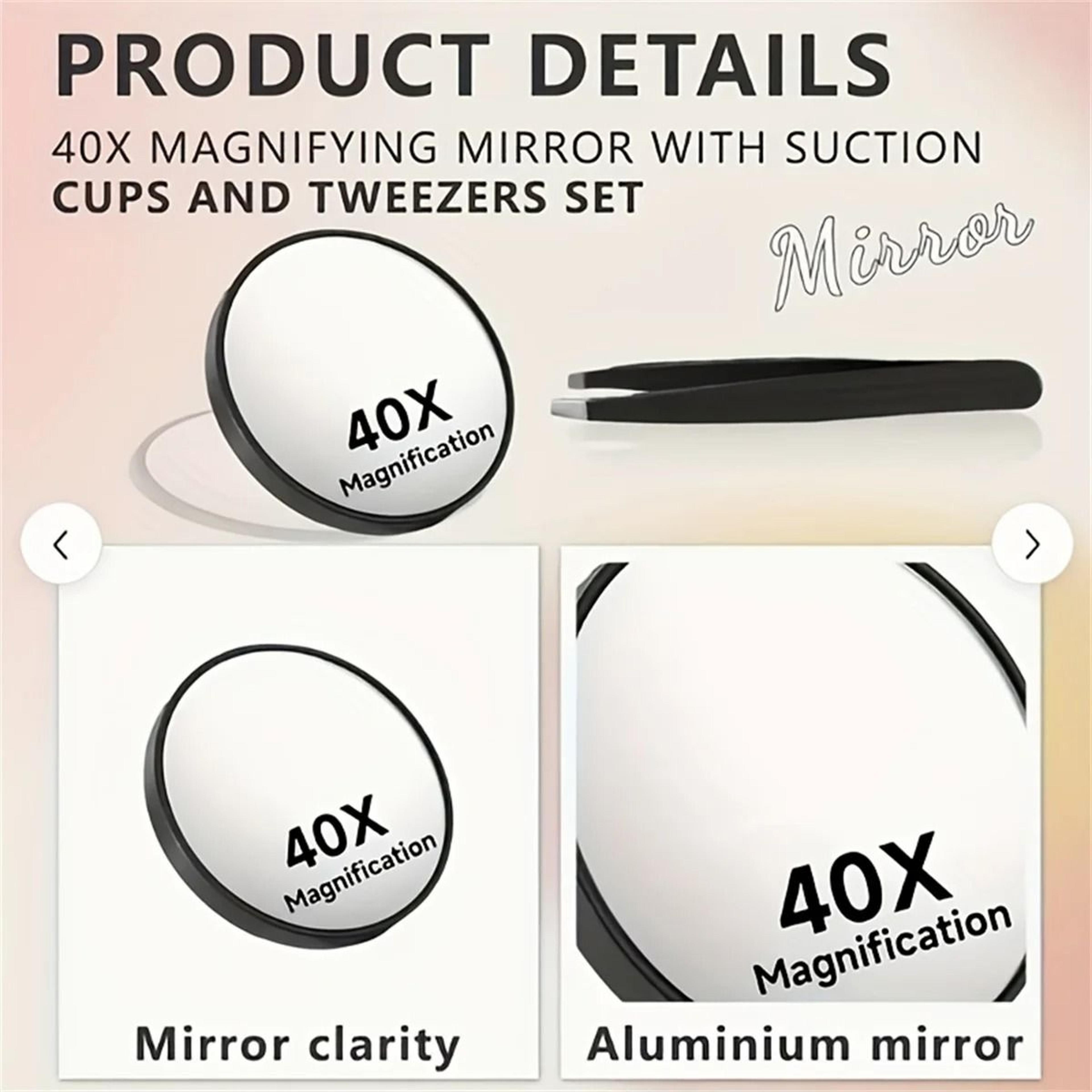 Double Sided Magnifying Mirror Foldable Handheld Makeup Mirror With Handle 6