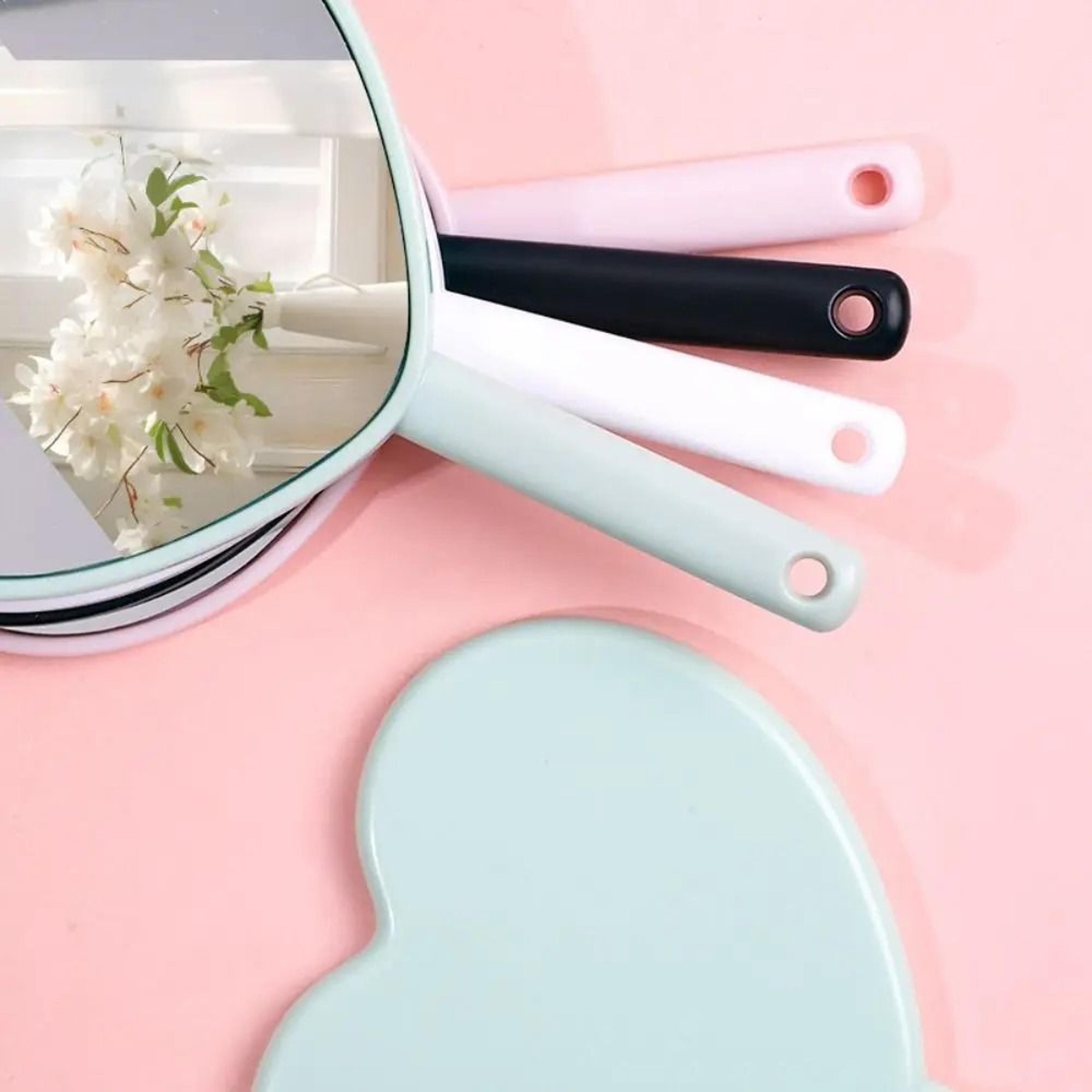 Heart Shaped Makeup Mirror Cute Portable Handheld Vanity Mirror 9