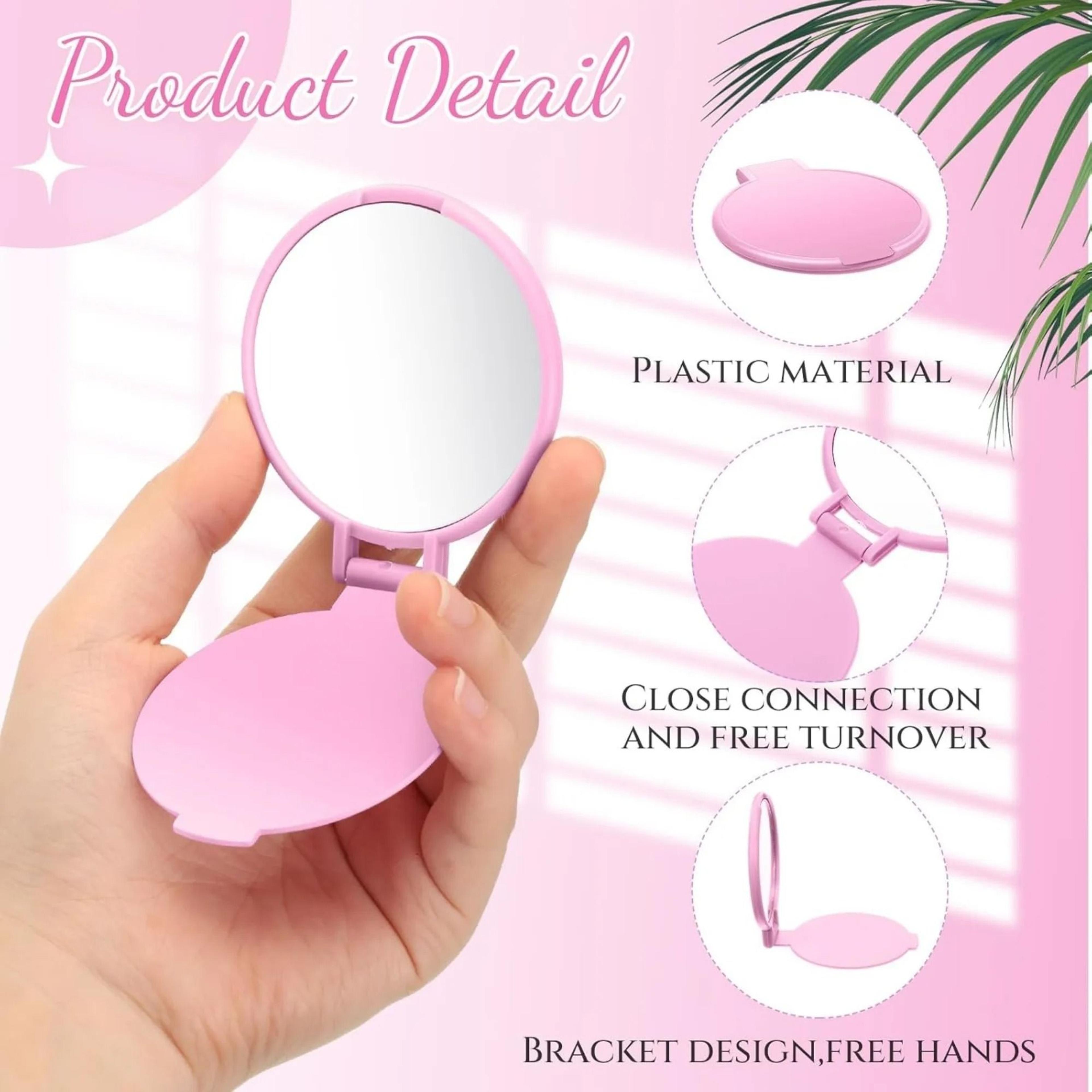 50 Piece Mini Compact Mirror Foldable Round Travel Makeup Mirrors 6