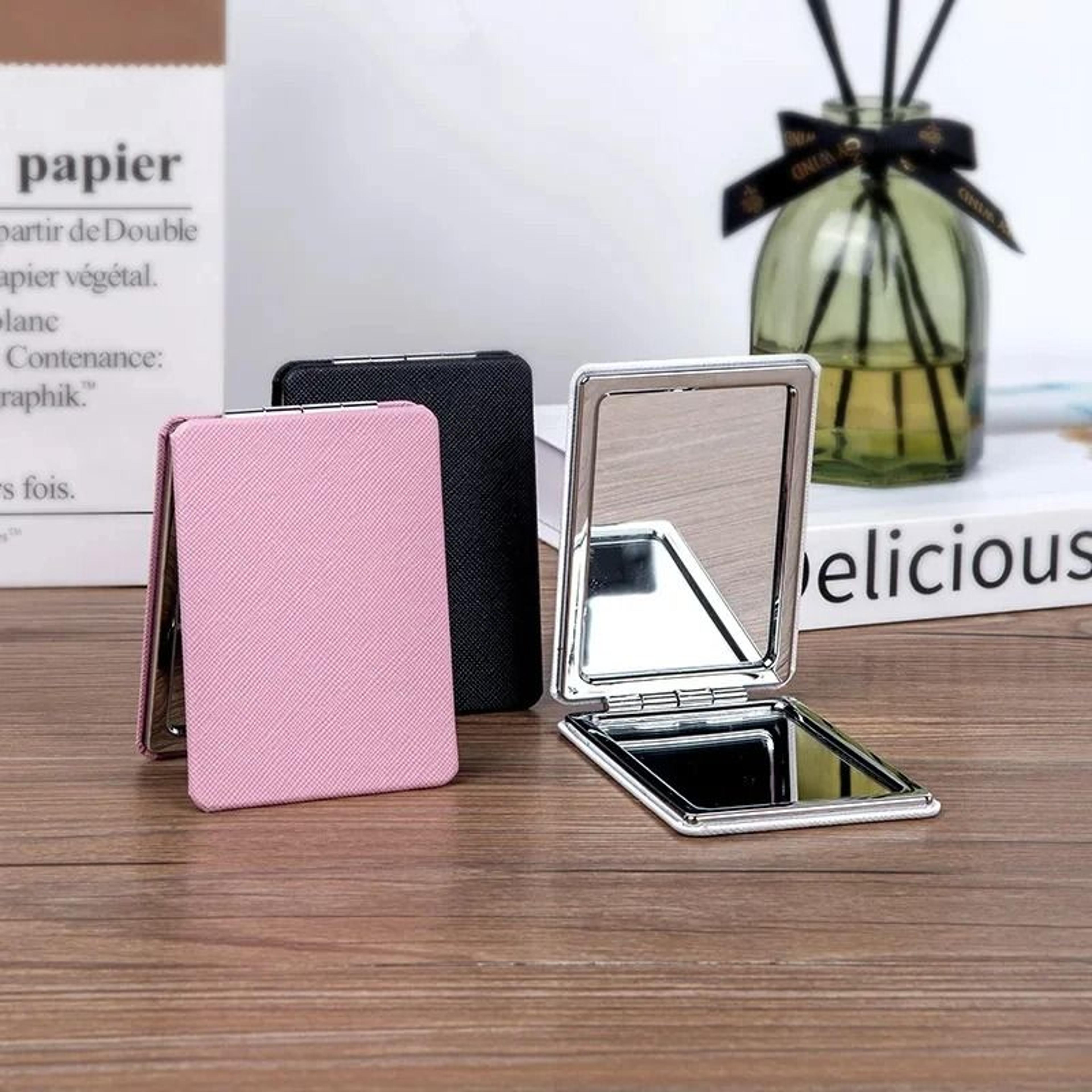 mini folding pocket mirror portable compact travel makeup mirror