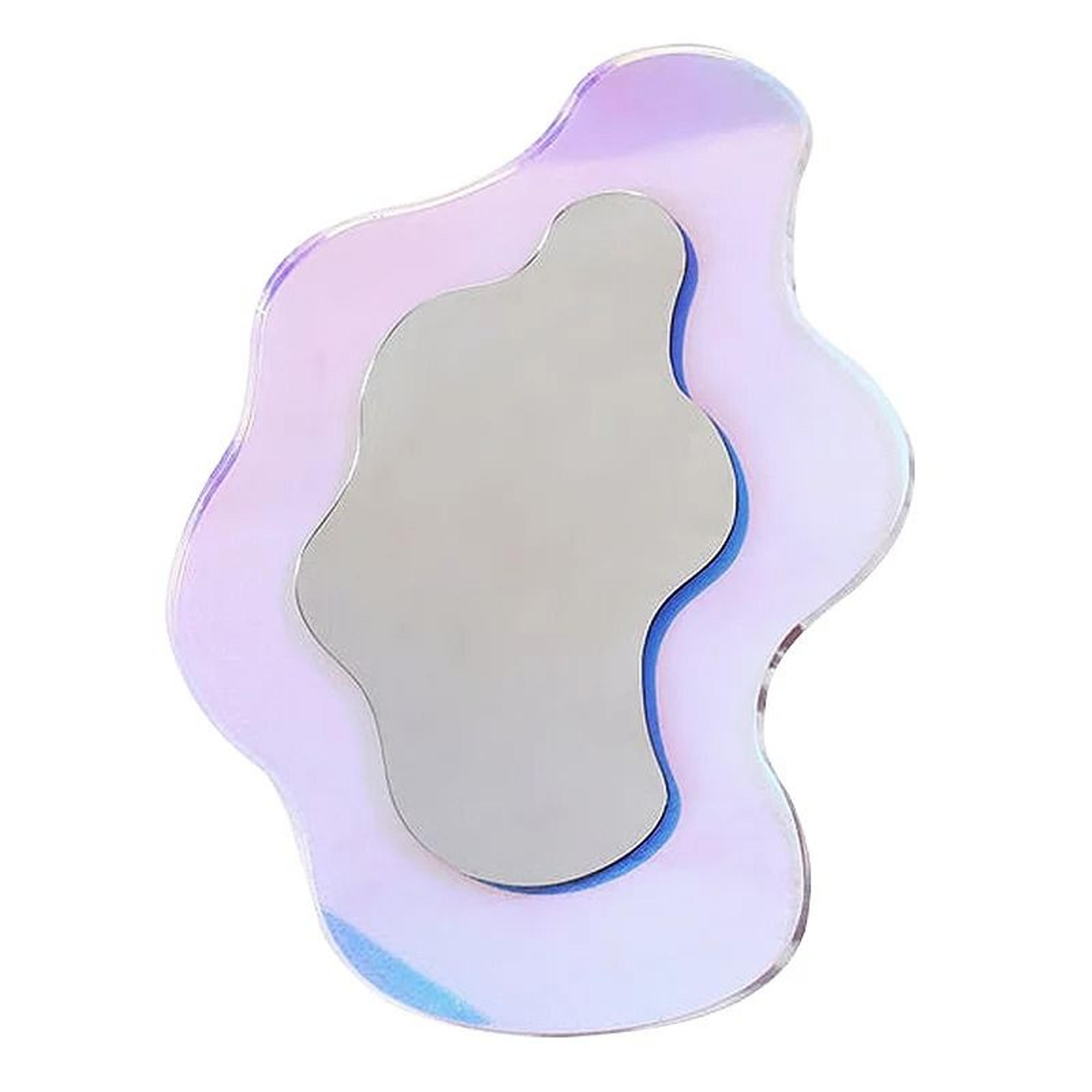Colorful Acrylic Vanity Mirror Irregular Tabletop Wall Decorative Makeup Mirror 1