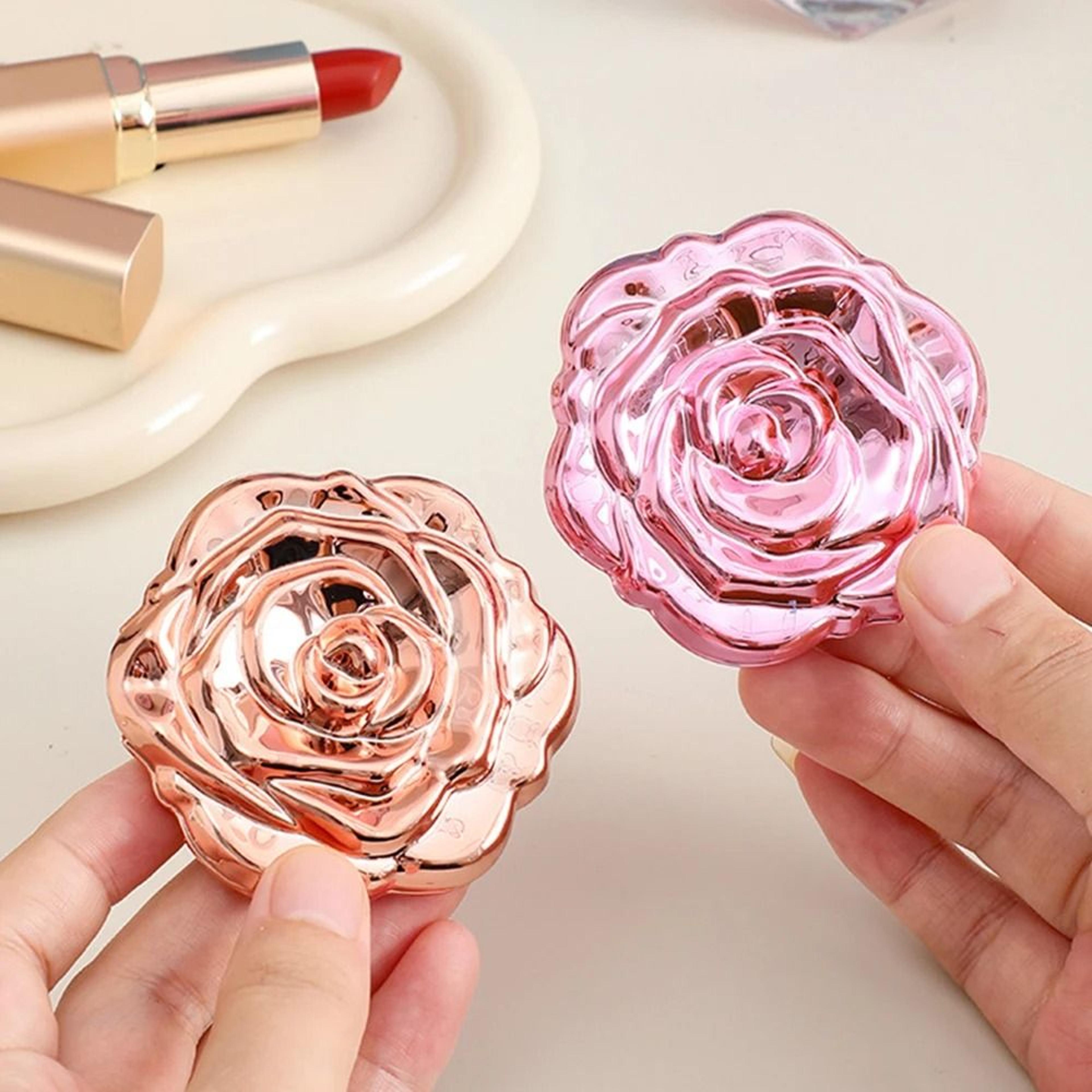 Rose Folding Makeup Mirror Dual Sided Portable Cosmetic Pocket Mirror 8