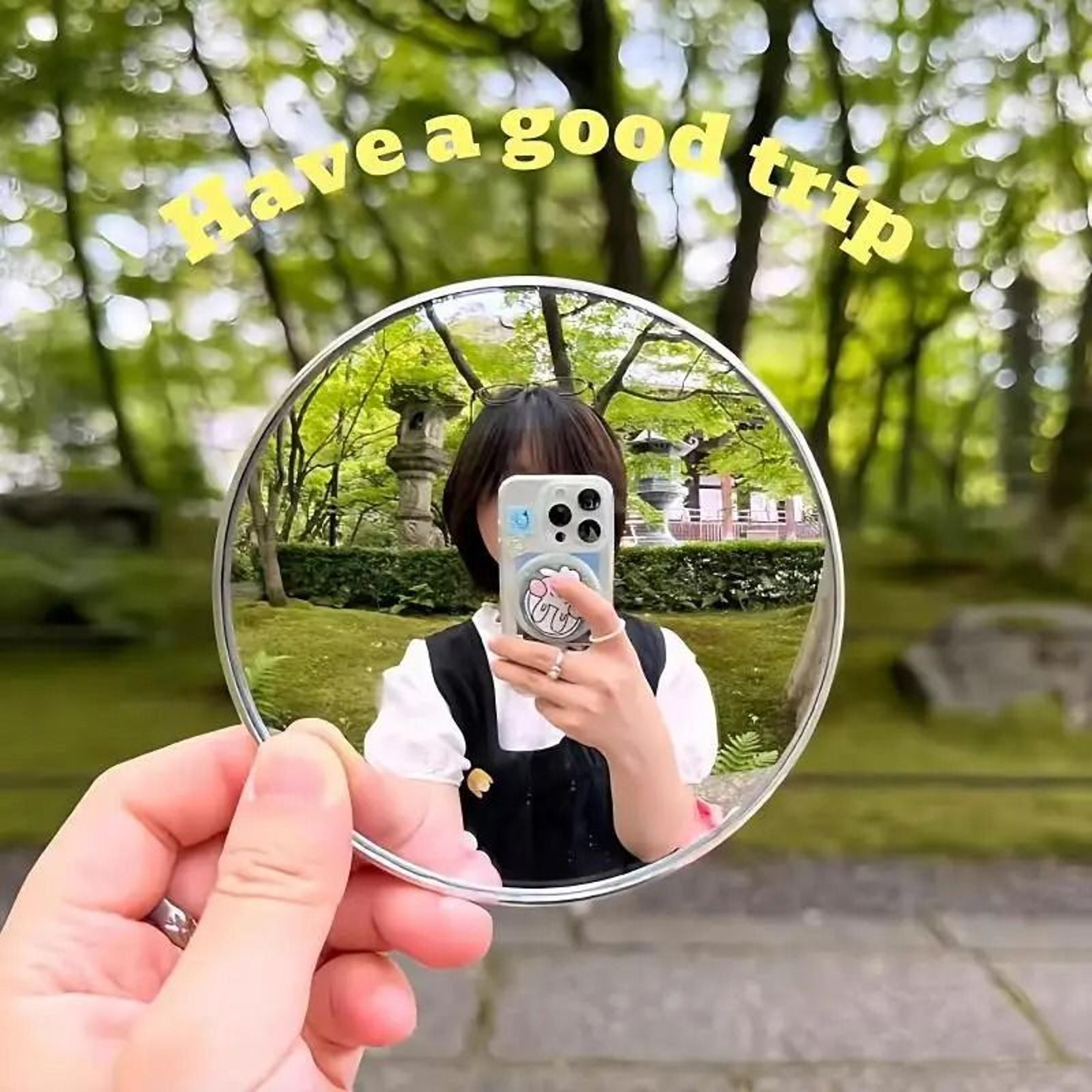 portable convex selfie mirror 5cm handheld photography vlogging travel prop