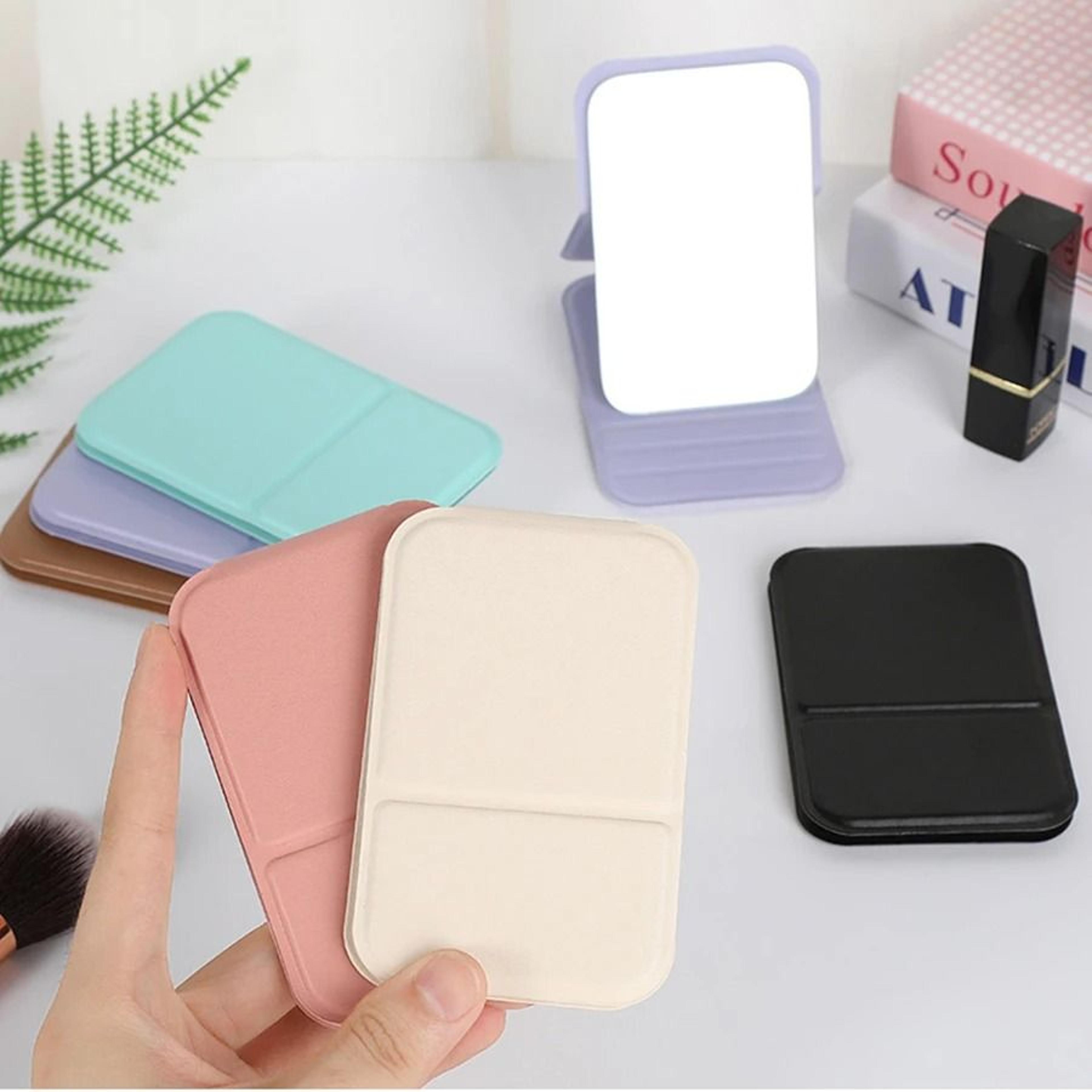 Personalized Folding Makeup Mirror Portable Standable Mini Travel Vanity Mirror 9