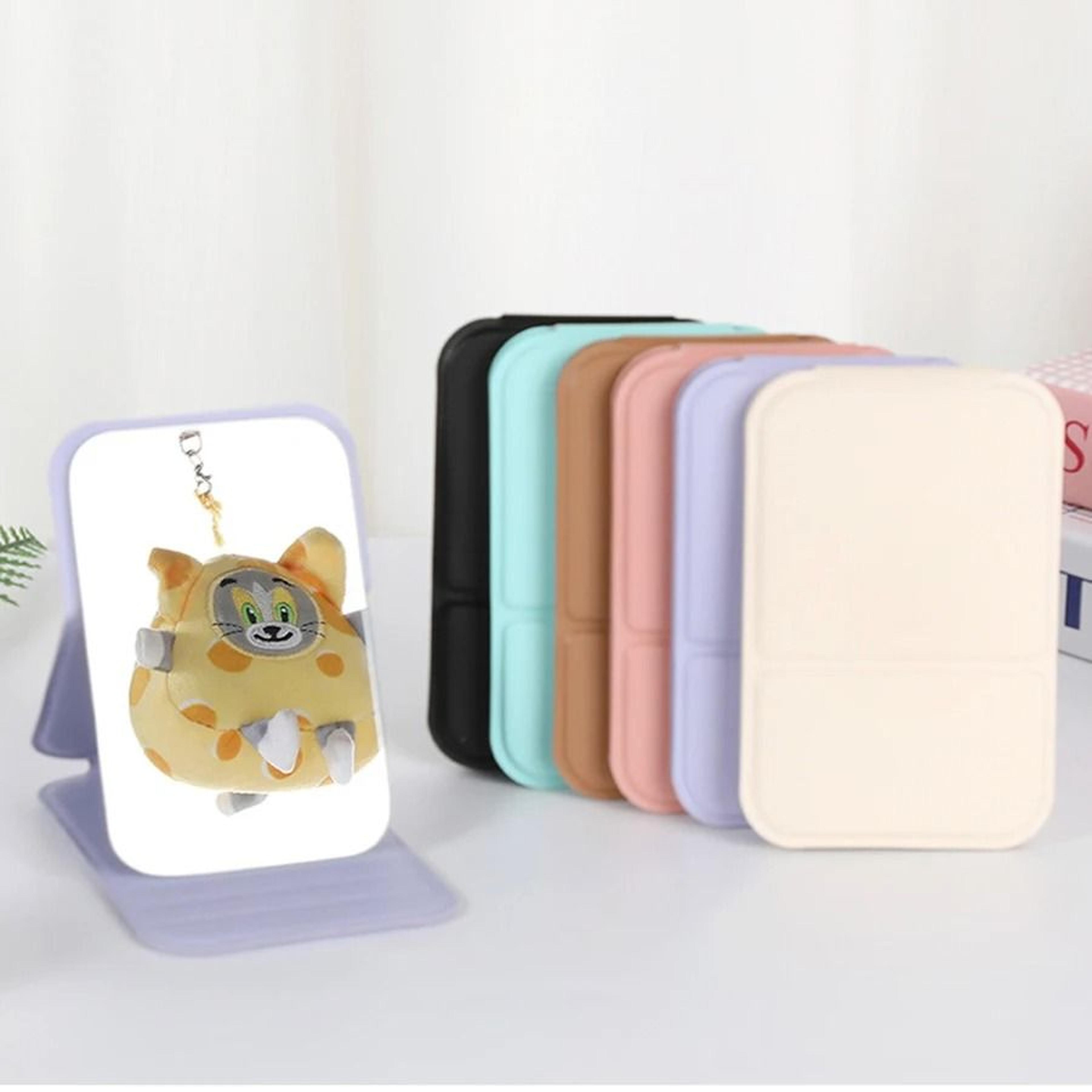 Personalized Folding Makeup Mirror Portable Standable Mini Travel Vanity Mirror 8