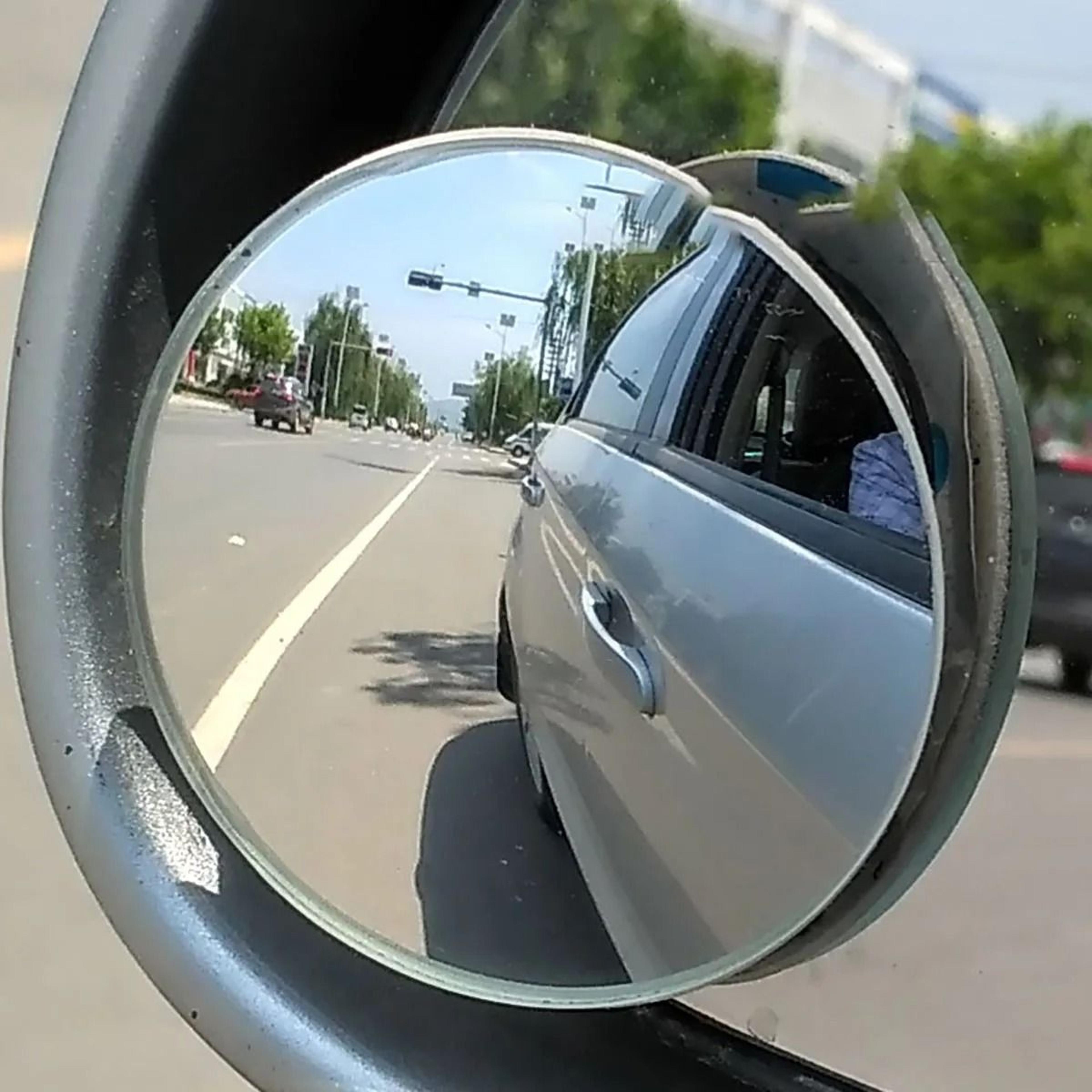 360 Adjustable Blind Spot Mirrors Wide Angle Frameless Car Mirror Set 7
