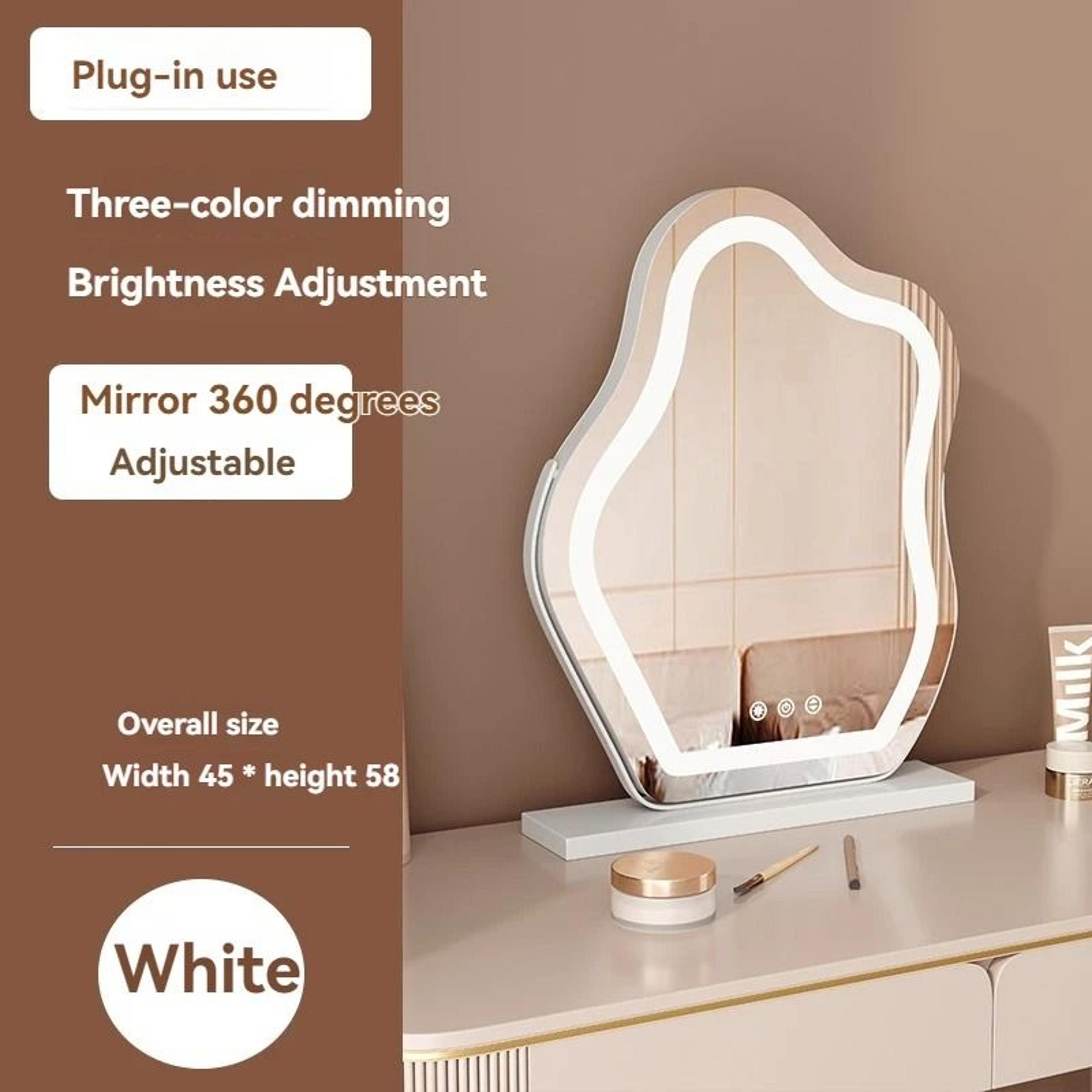 Cloud LED Makeup Mirror Lighted Desktop Vanity Mirror For Bedroom 5
