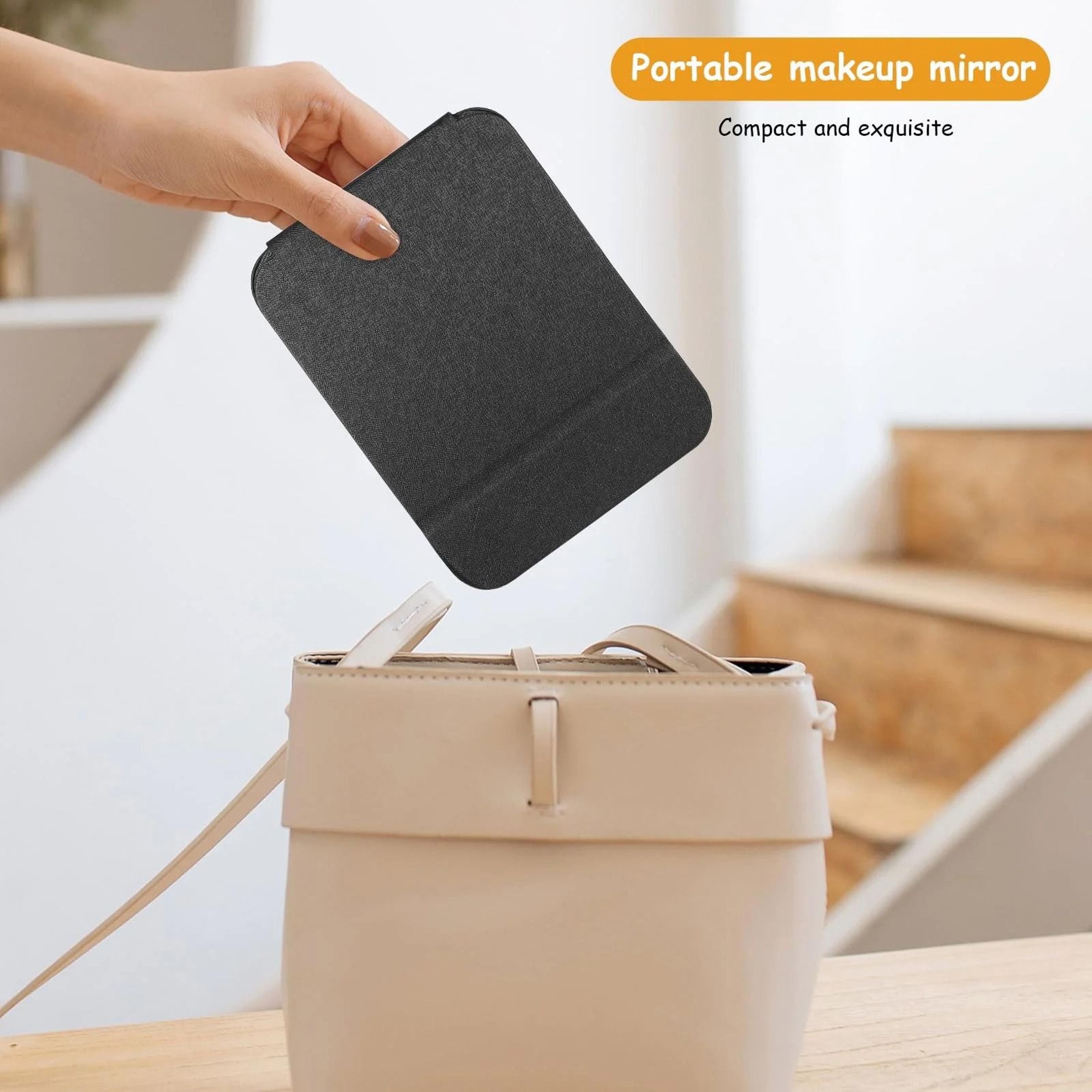 Folding Desktop Makeup Mirror Portable Single Sided Standing Vanity Mirror 9