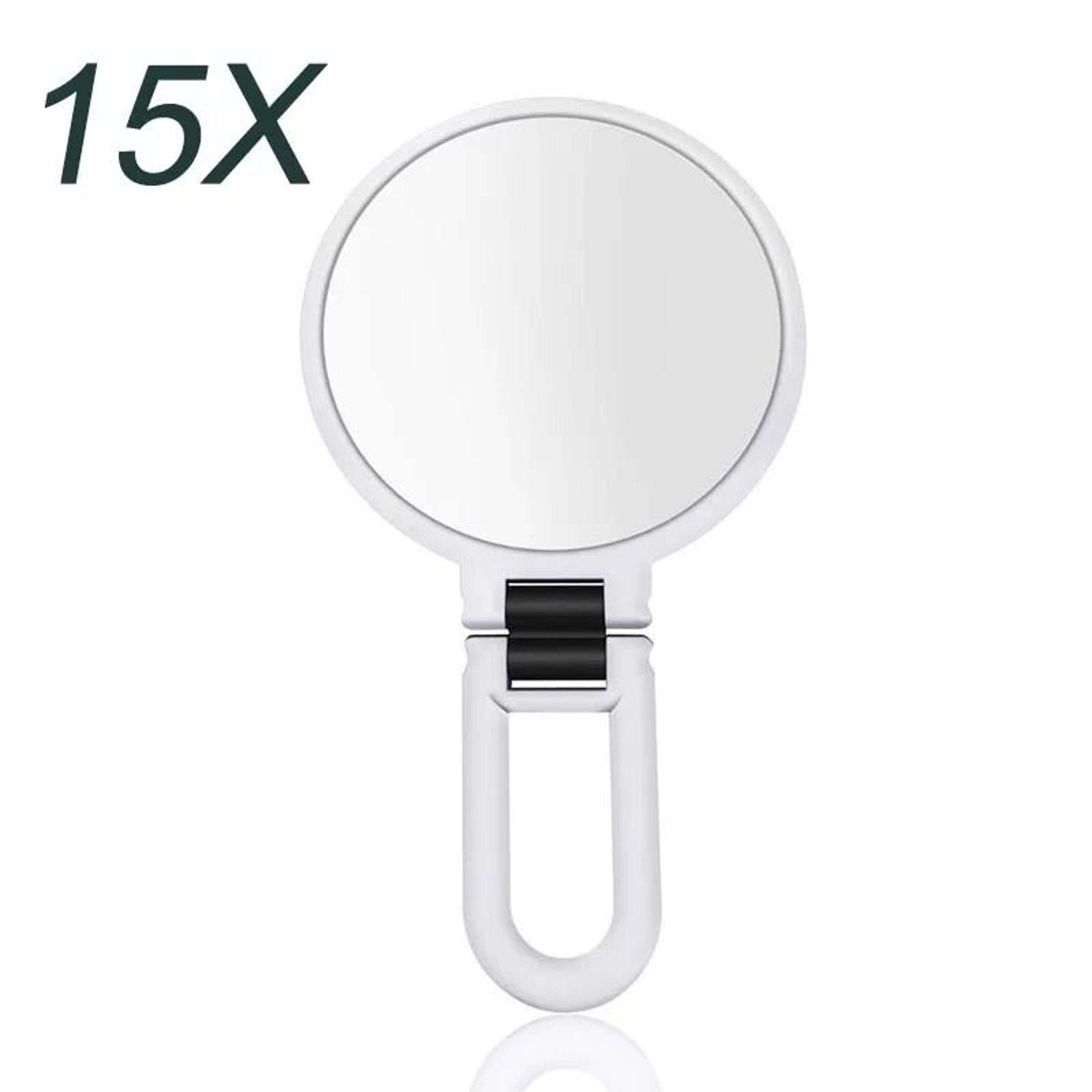 Folding Magnifying Makeup Mirror 2X 5X 10X 15X Portable Travel Mirror 16