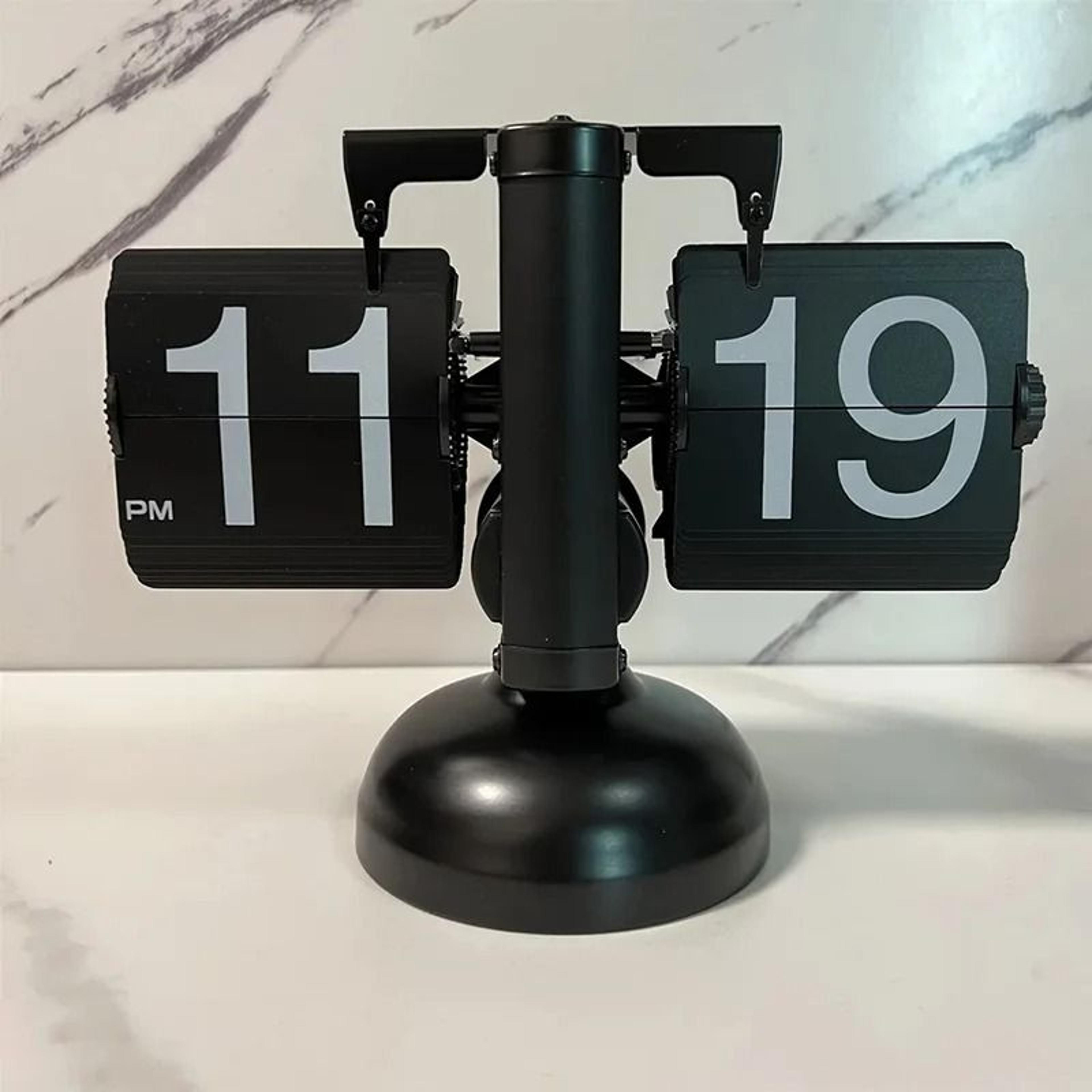 Vintage Automatic Flip Clock 12 24 Hour Retro Desk Clock 6