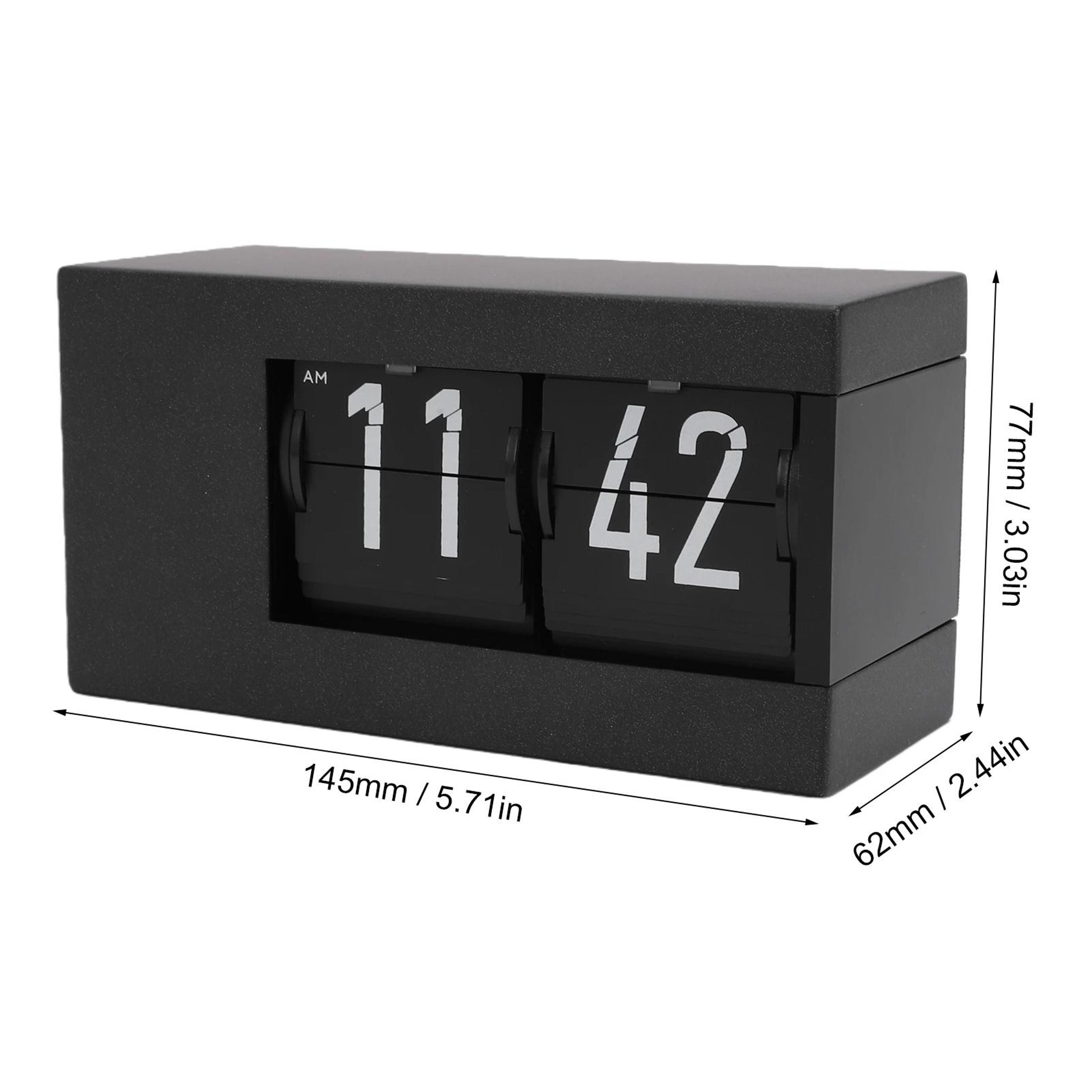 Retro Automatic Calendar Flip Clock With LED Display And AM PM 4
