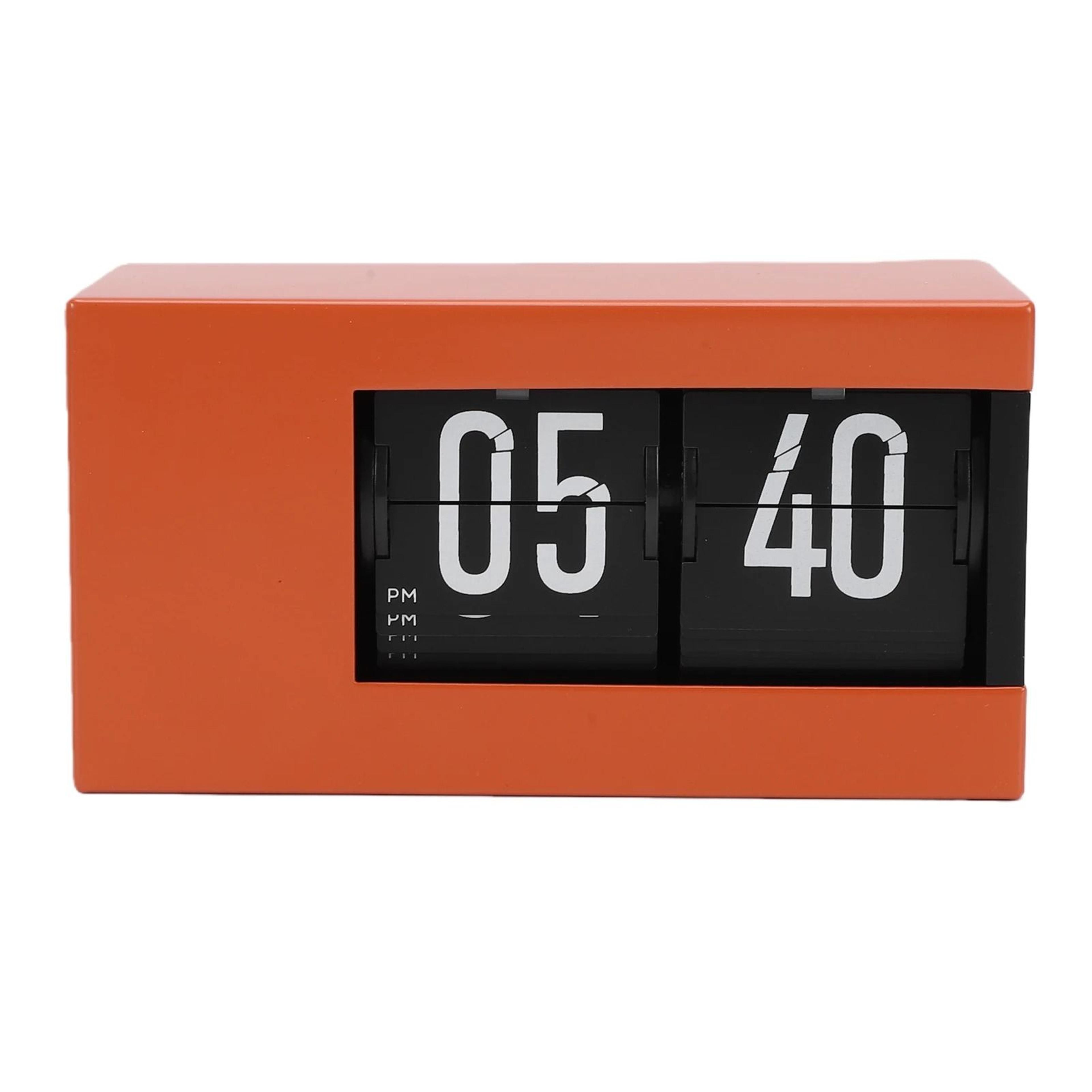 Retro Automatic Calendar Flip Clock With LED Display And AM PM 1