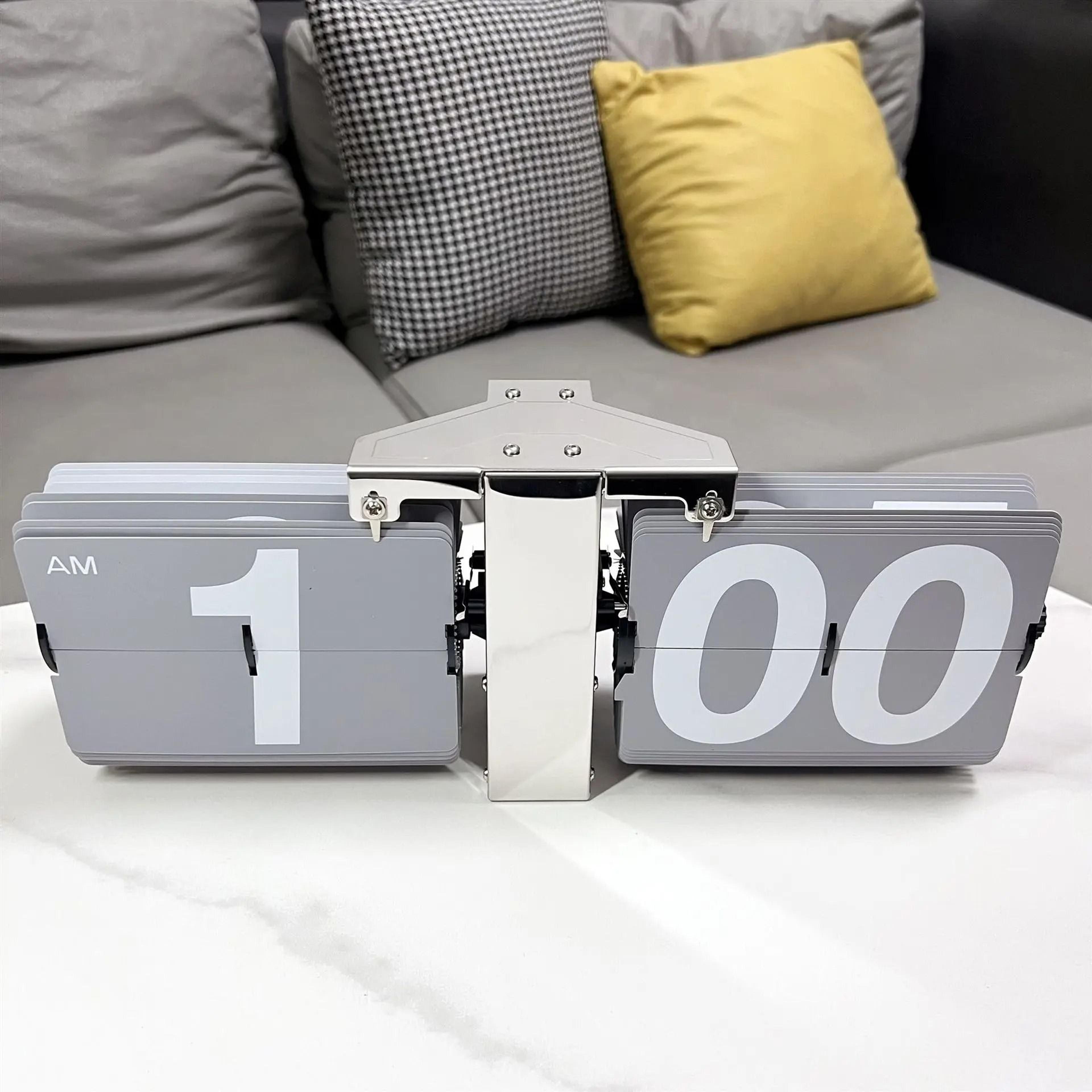 Modern Retro Auto Flip Wall And Desk Clock With Large Digital Display 3